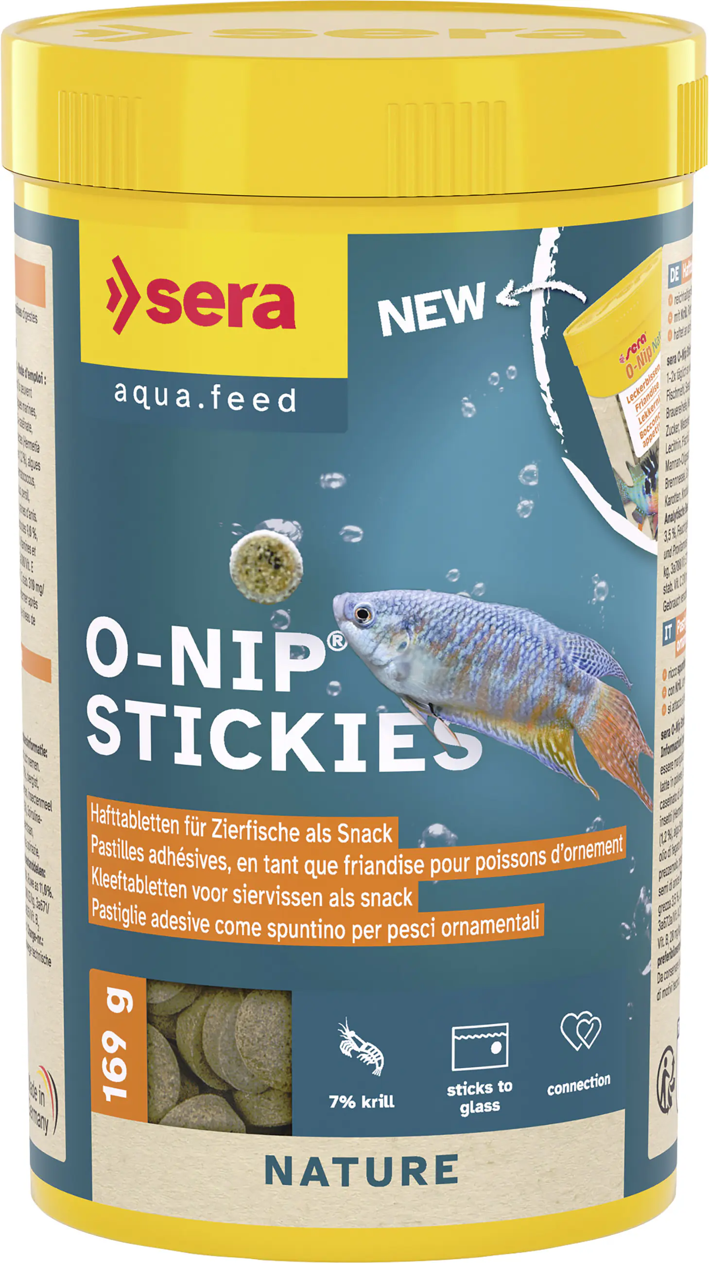 Sera Fischfutter O-Nip Nature 250 ml
