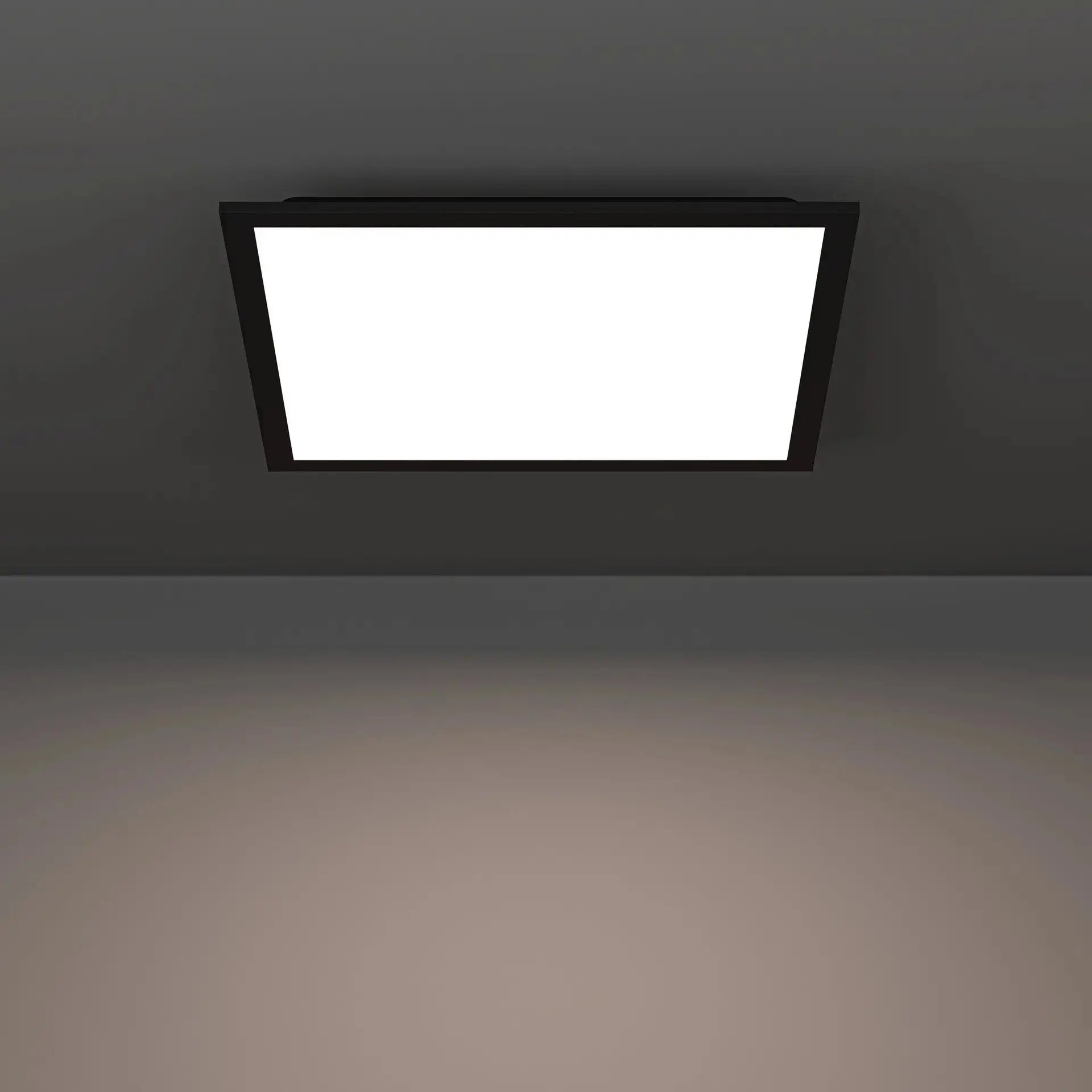 Eglo LED Deckenleuchte Moradillo-Z schwarz 40 x 40 cm RGB dimmbar