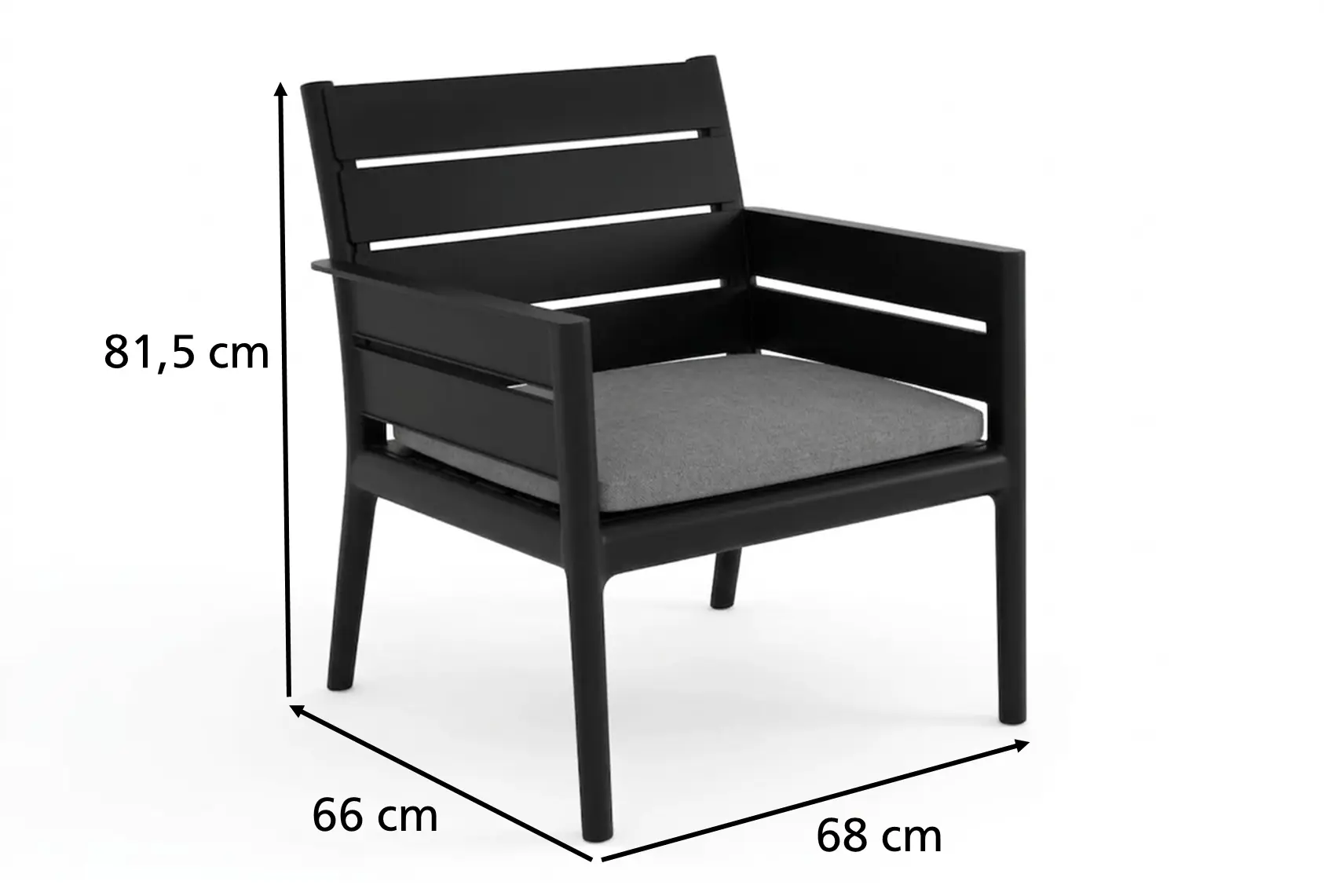 Grandsoleil Gartenmöbel-Set Panka anthrazit