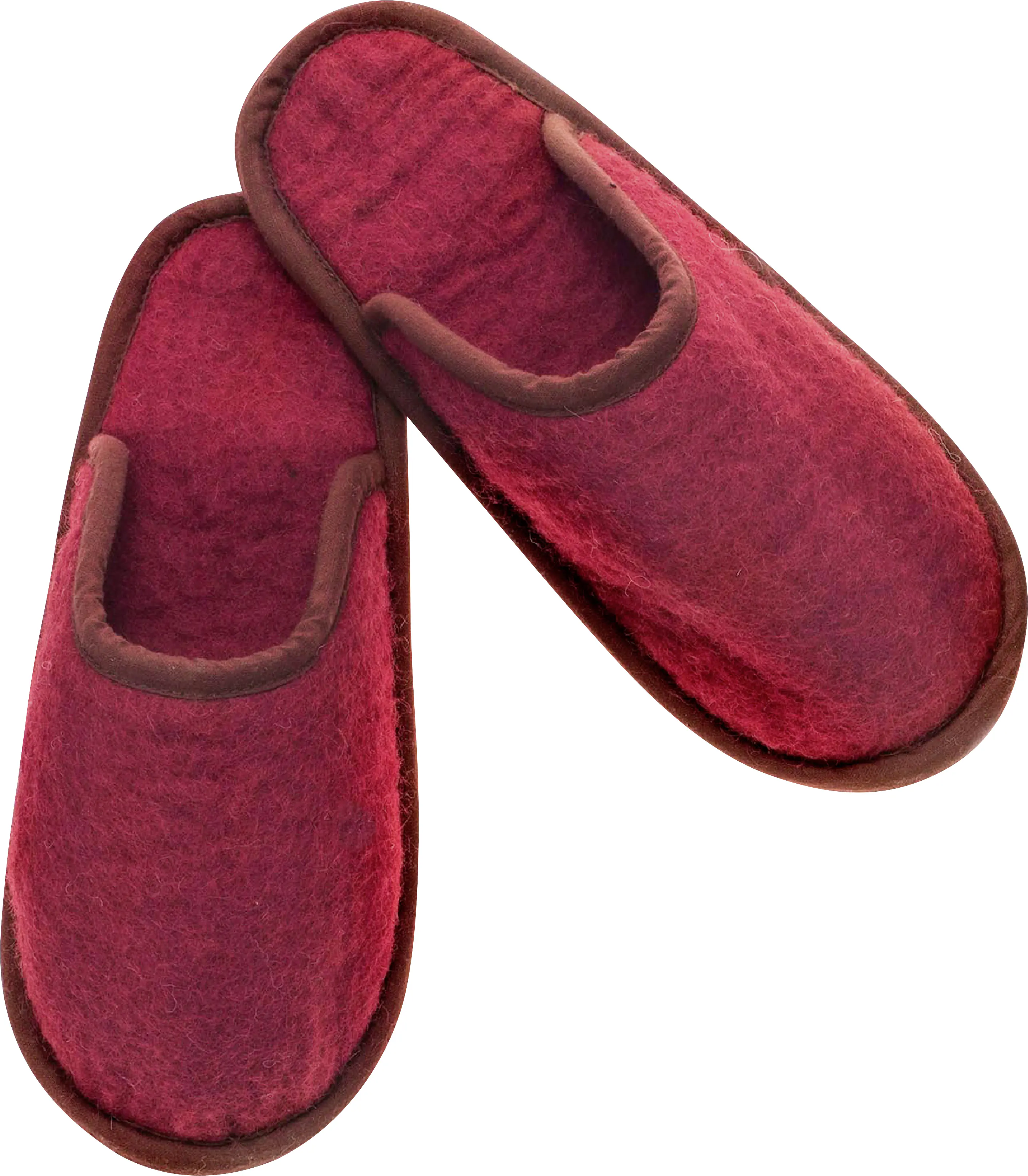 Glorex Filz-Pantoffel rot Größe L ( 43-44 )