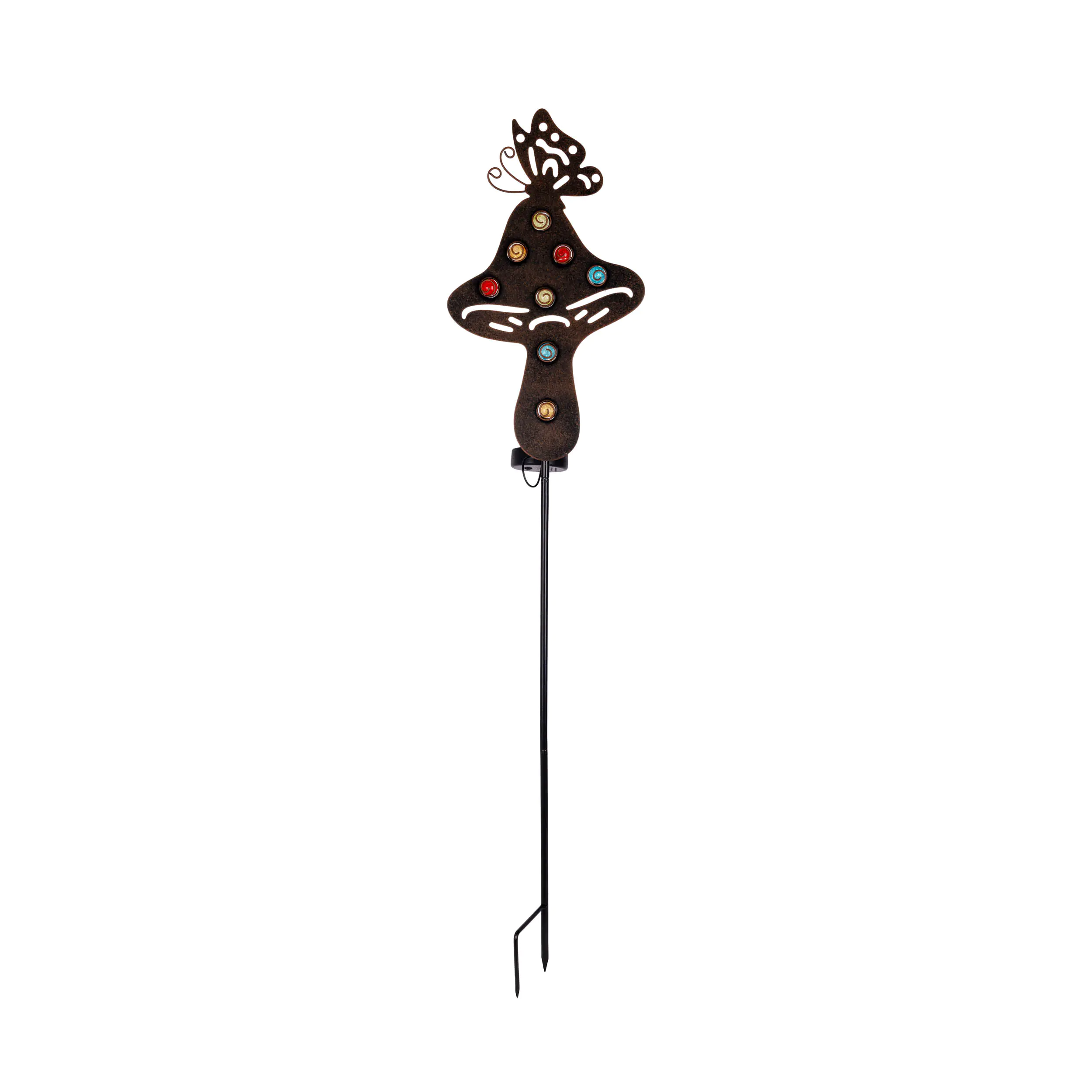 Light & More LED Solarleuchte Pilz schwarz