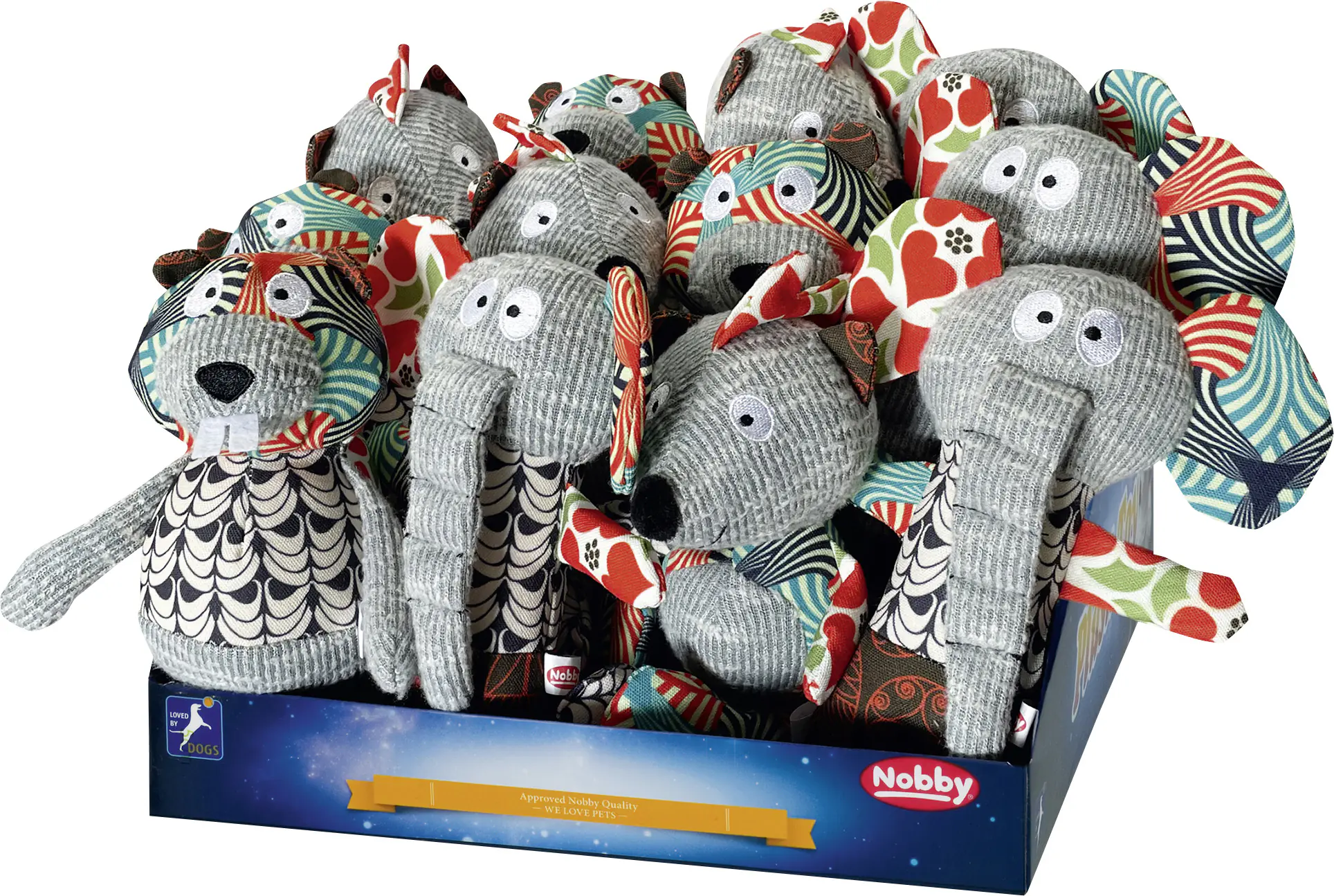 Nobby Hundespielzeug Patchwork Plüschtier  23-25 cm