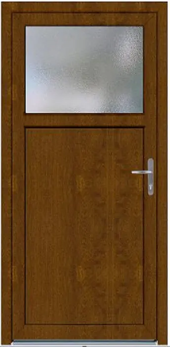 Panto Nebeneinganstür Kunststoff Modell K501 88 x 198 cm DIN rechts golden oak
