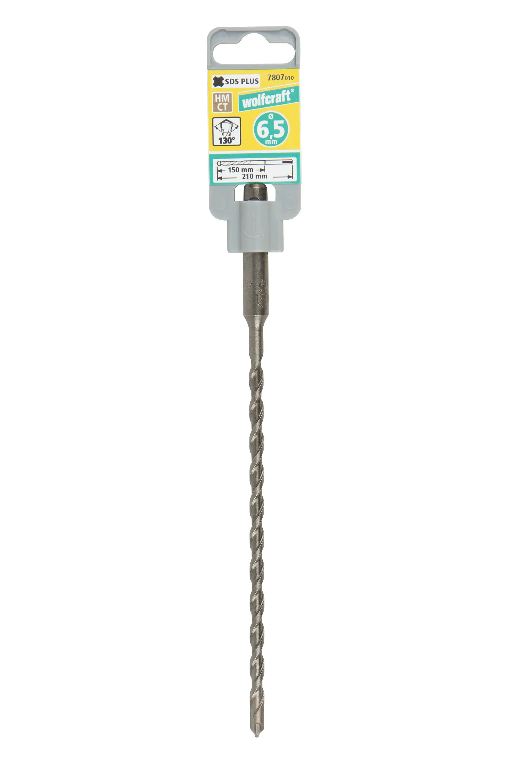 Wolfcraft Hammer-Schlagbohrer HM Standard SDS-plus Schaft Ø 6.5 mm