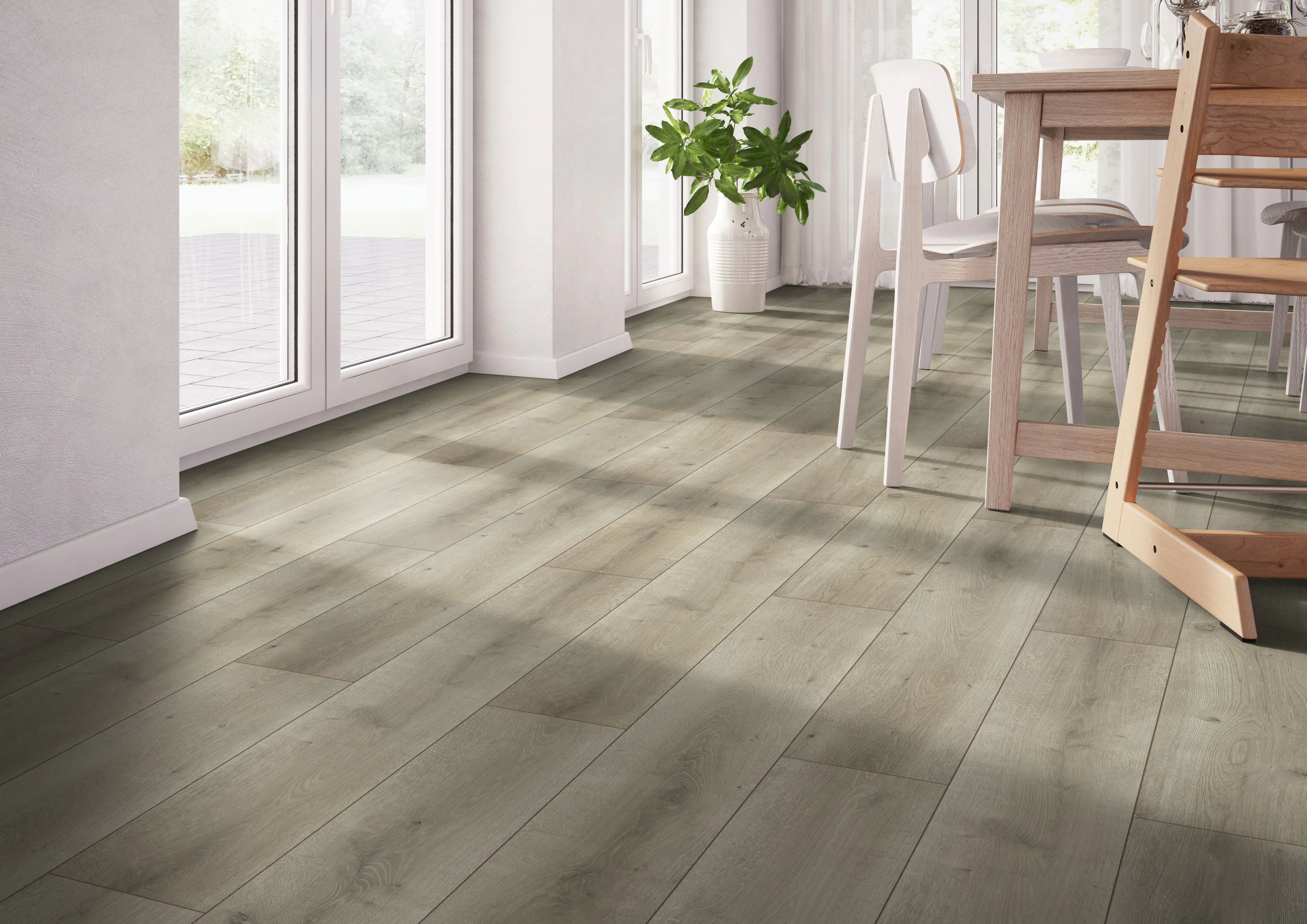 Classen Laminat Megaloc Aquaprotect Oak light grey brown