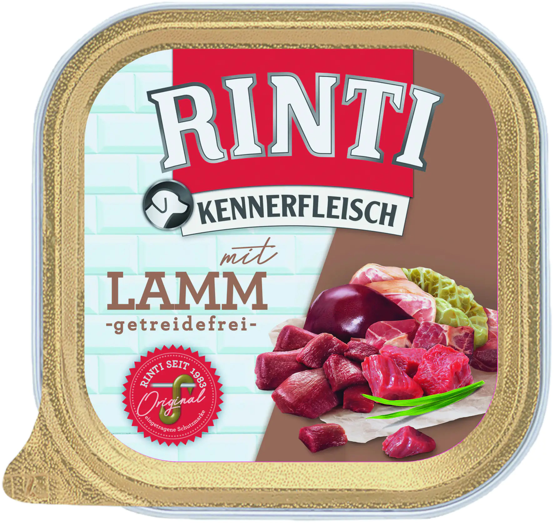 Rinti Kennerfleisch Hundenassfutter Adult getreidefrei 300 g Lamm