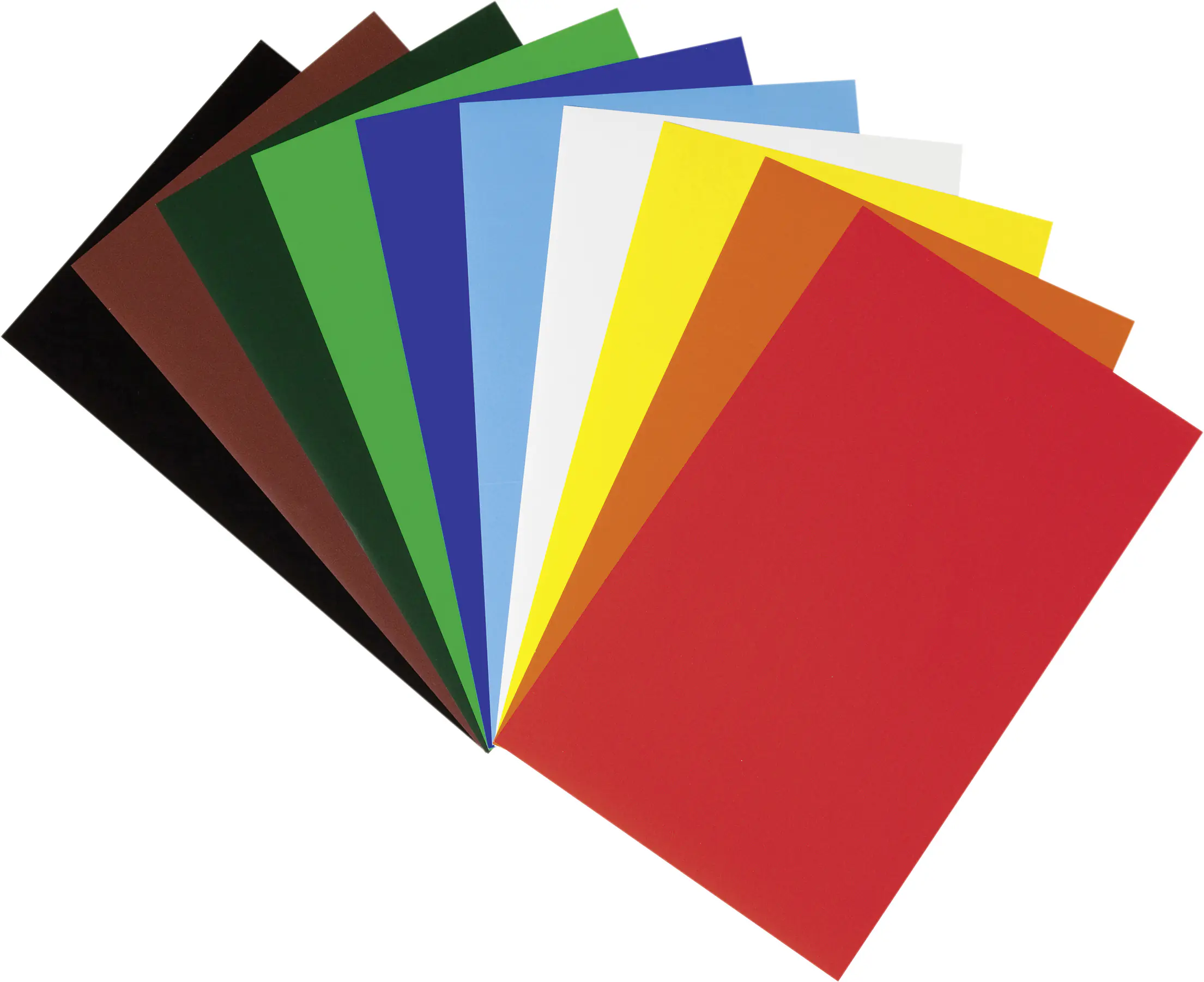 Glorex Buntpapiermappe farbig sortiert 18,5 x 29,7 cm , 10 Blatt