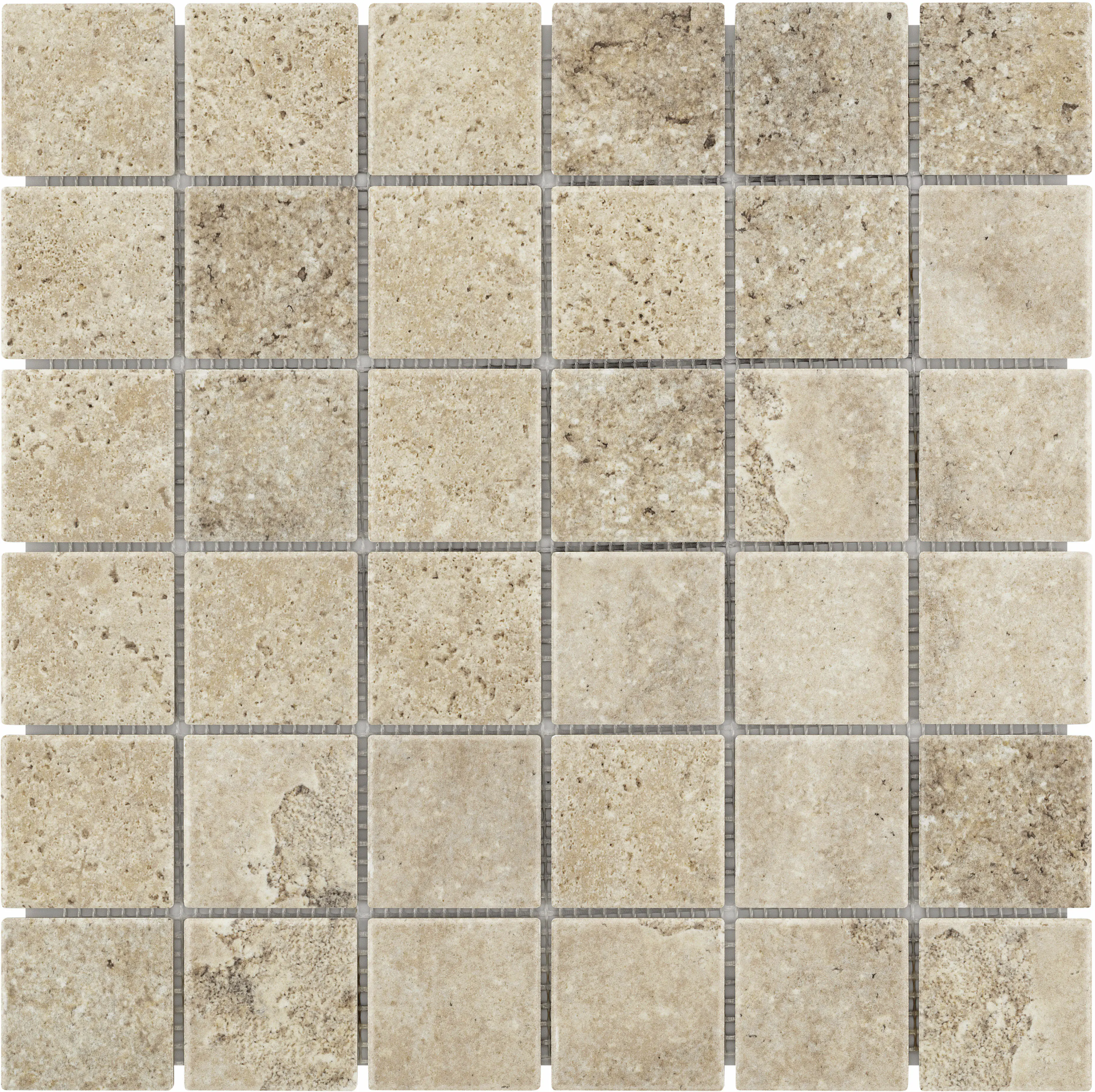 KNG Mosaikfliese rutschhemmend 29,7 x 29,7 cm travertinbeige