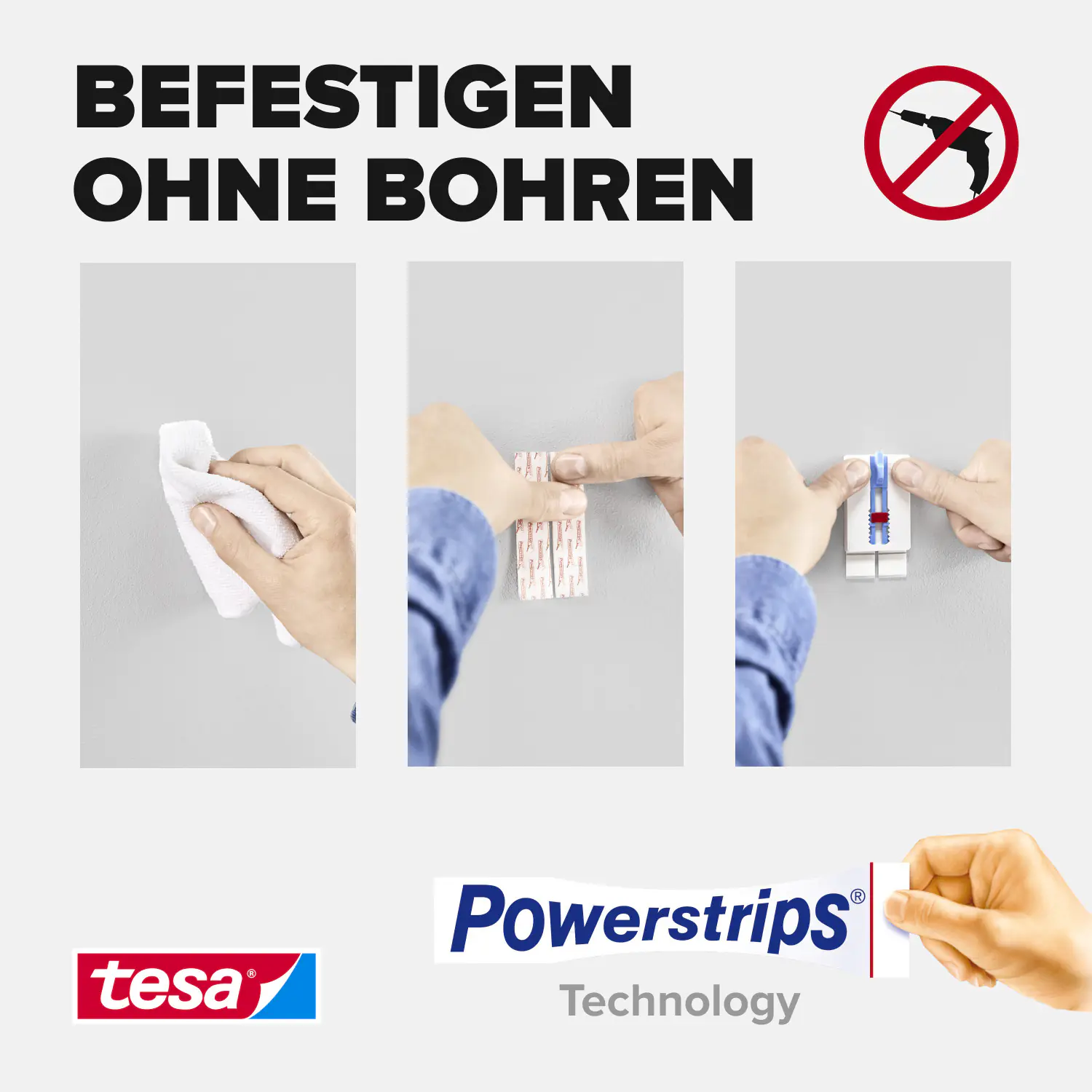 tesa Klebenagel Traglast 2 kg, 2 Stück