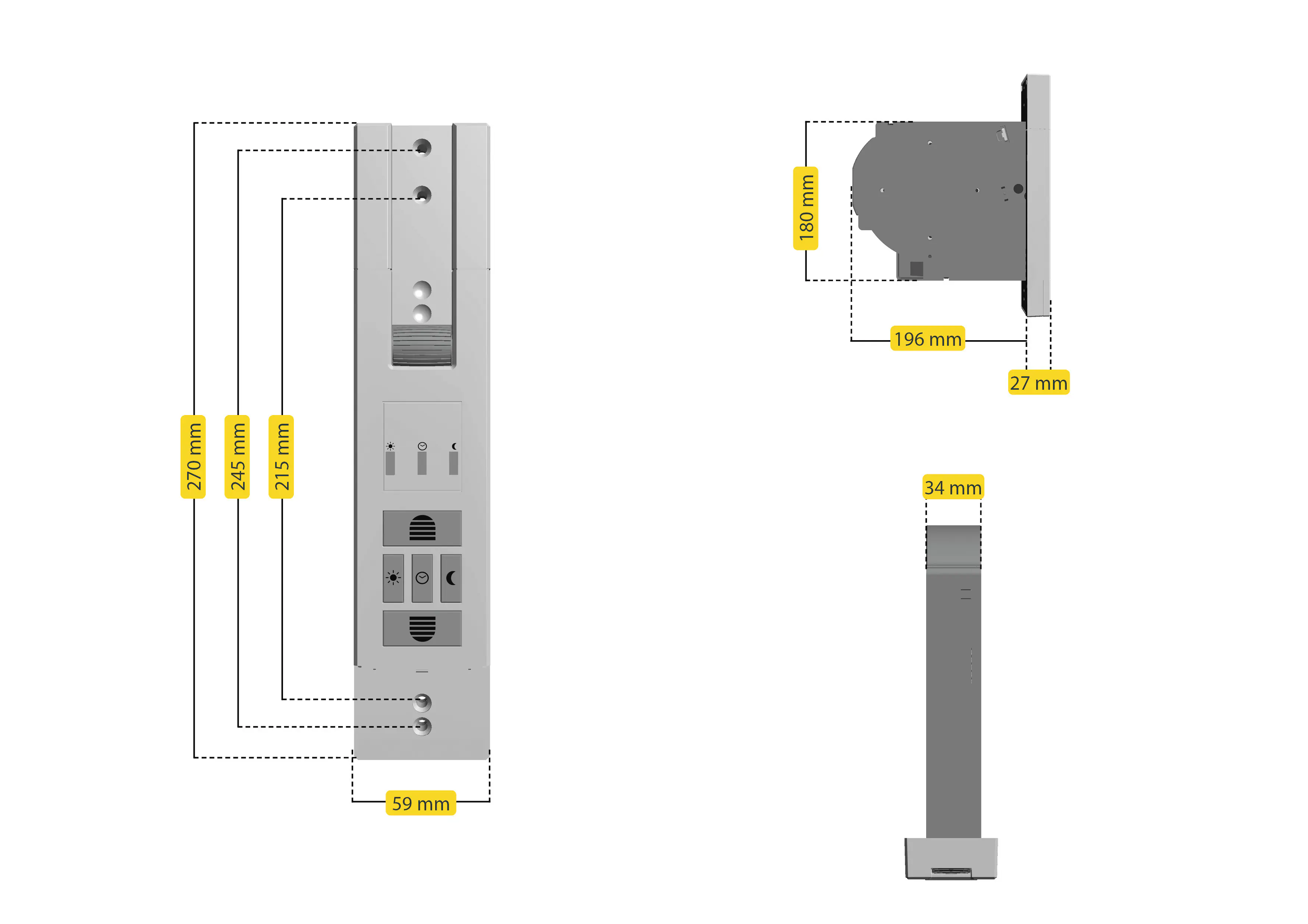 Schellenberg elektrischer Gurtwickler RolloDrive 105, für 60 kg/10 m²
