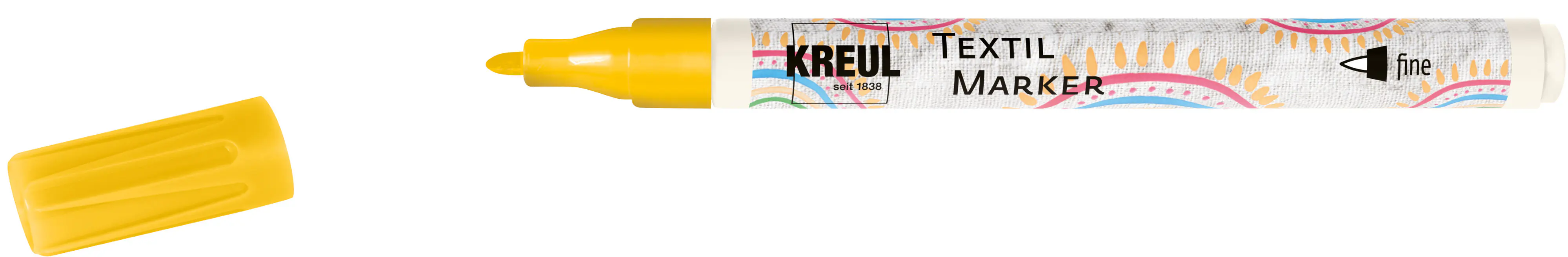 Kreul Javana texi mäx Sunny Stoffmalfarbe fine für helle Stoffe fine gelb