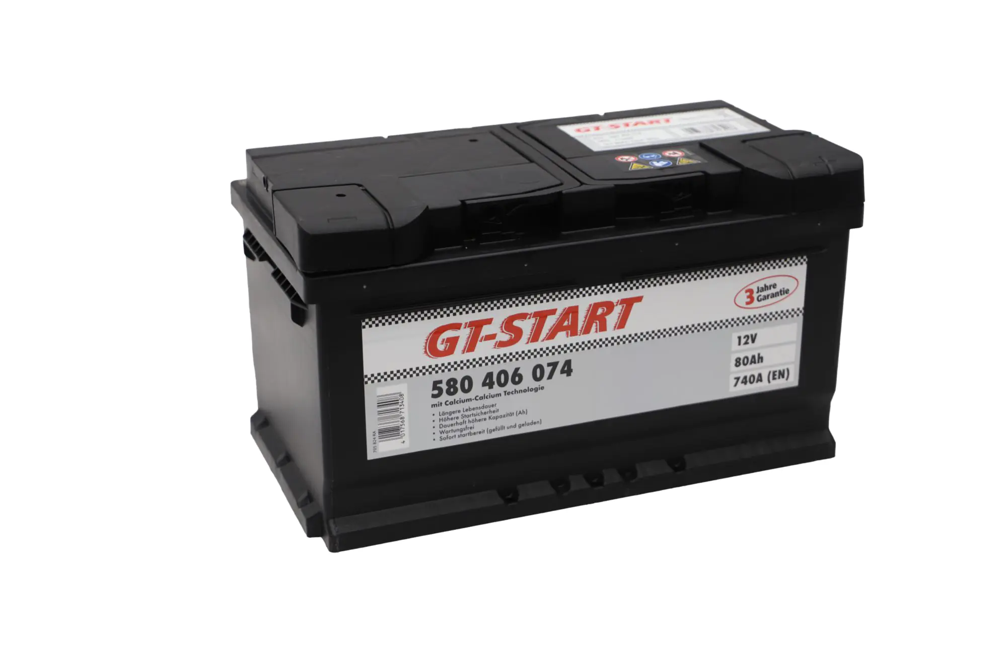 GT-Start Starterbatterie SLI 80Ah 740A 580 406 074