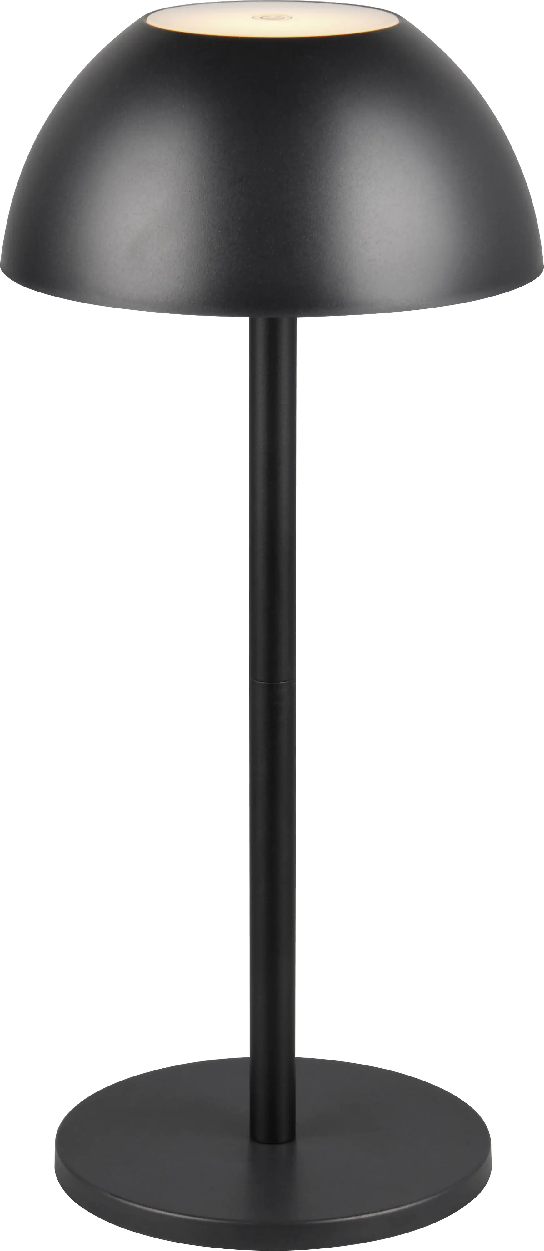 Reality Leuchten LED Akku-Tischleuchte Ricardo schwarz 30 cm warmweiß
