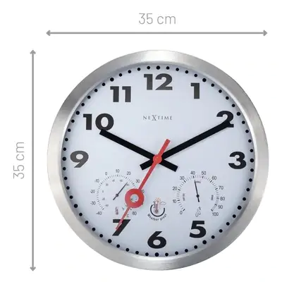 Nextime Außenwanduhr Clematis 4307ST Ø 35 cm