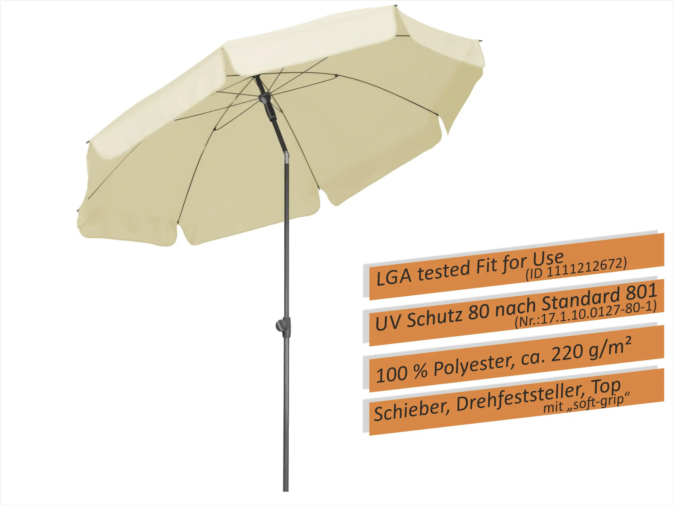 Schneider Sonnenschirm Aquila natur Ø 250 cm