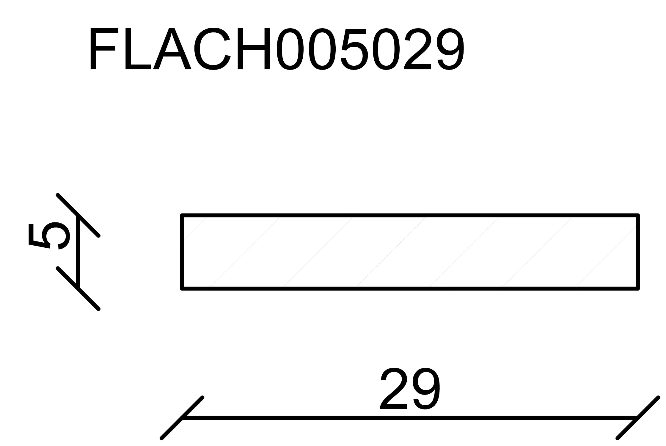 FN Neuhofer Flachleiste 95 cm 29 x 5 mm Buche