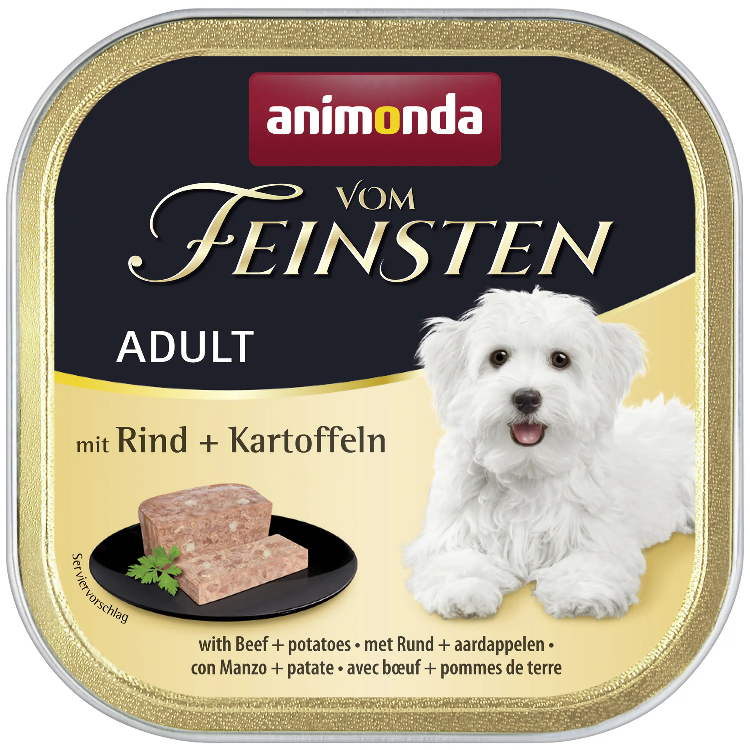 Animonda vom Feinsten Hundenassfutter Adult 150 g Rind & Kartoffeln