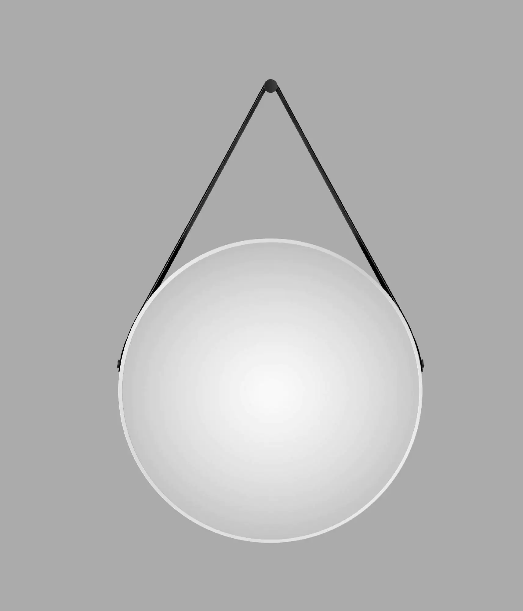 DSK Design Spiegel Silver Coiffeur Ø80 cm, weiß