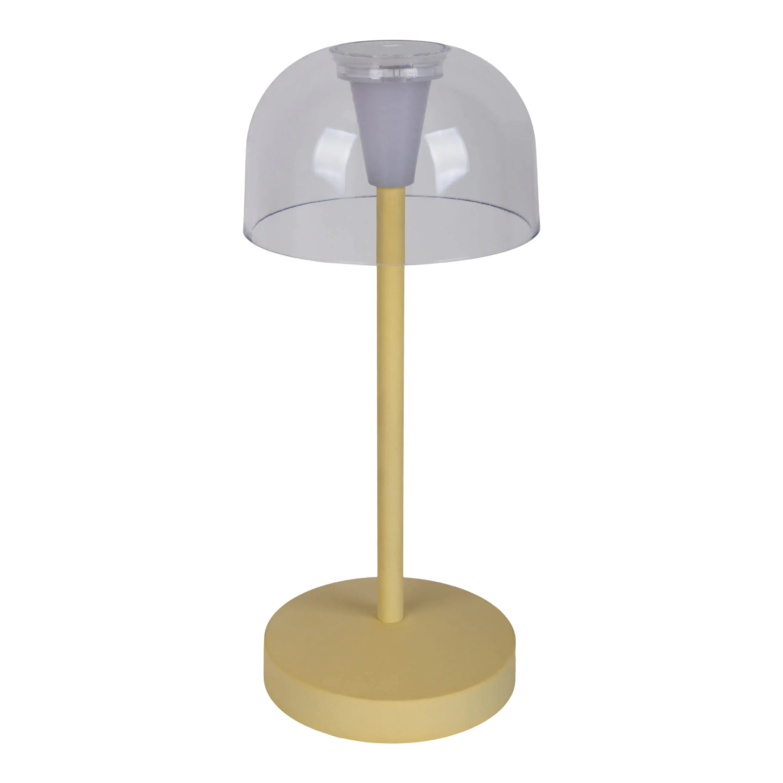 Light & More LED Akku-Tischleuchte Gomba gelb dimmbar