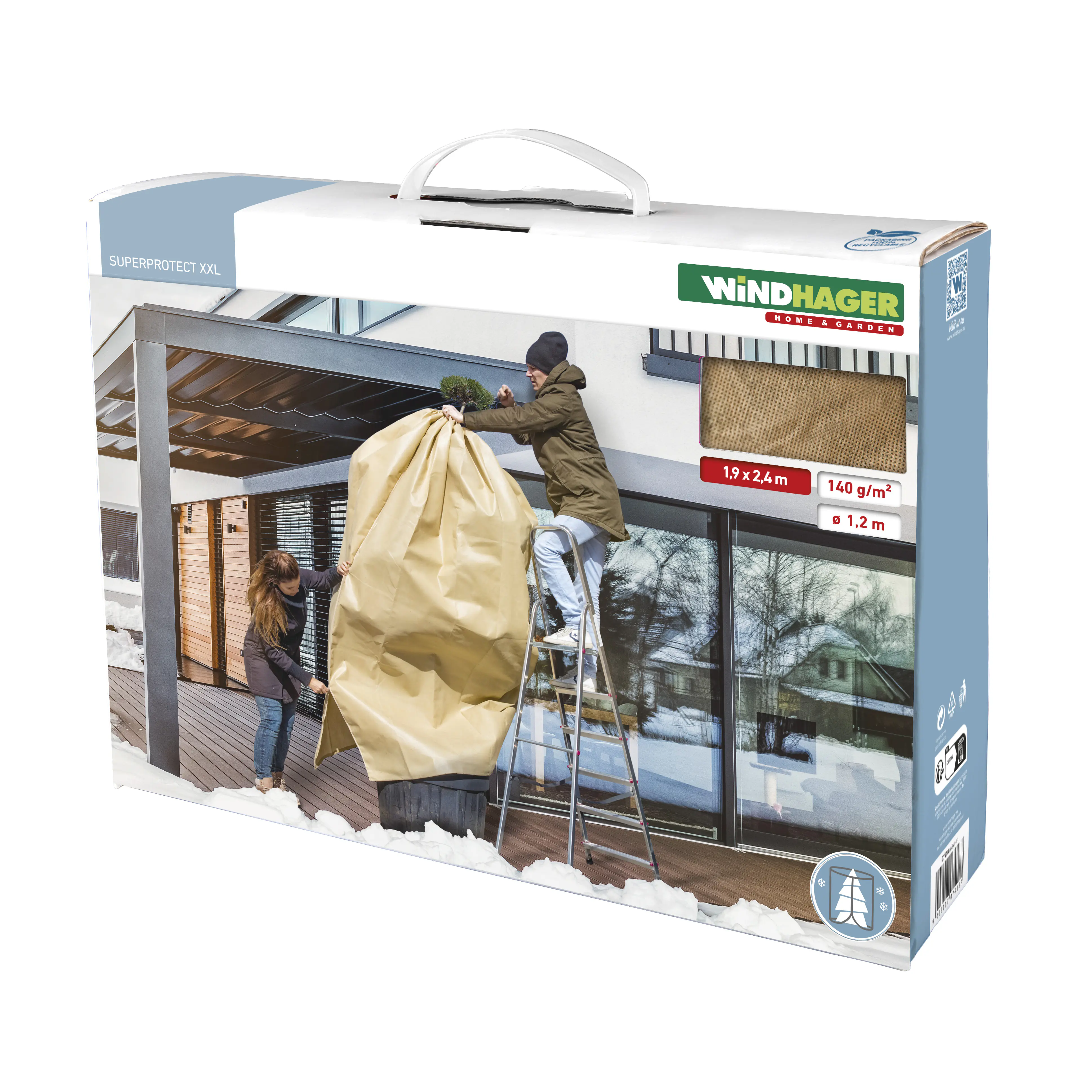 Windhager Vliesmantel Super-Protect XL 1,9 x 2,4 m, beige
