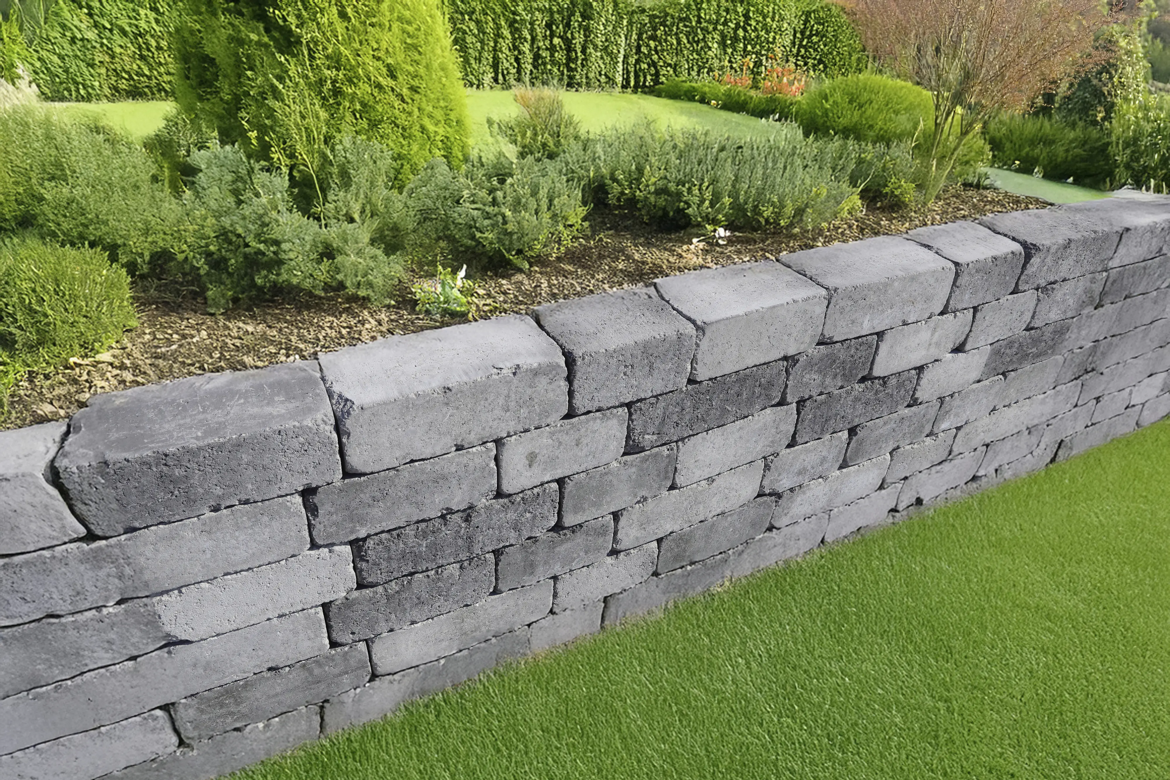 EHL Mauerstein Verona Antik Light 36 x 14 x 12 cm grau-anthrazit-nuanciert