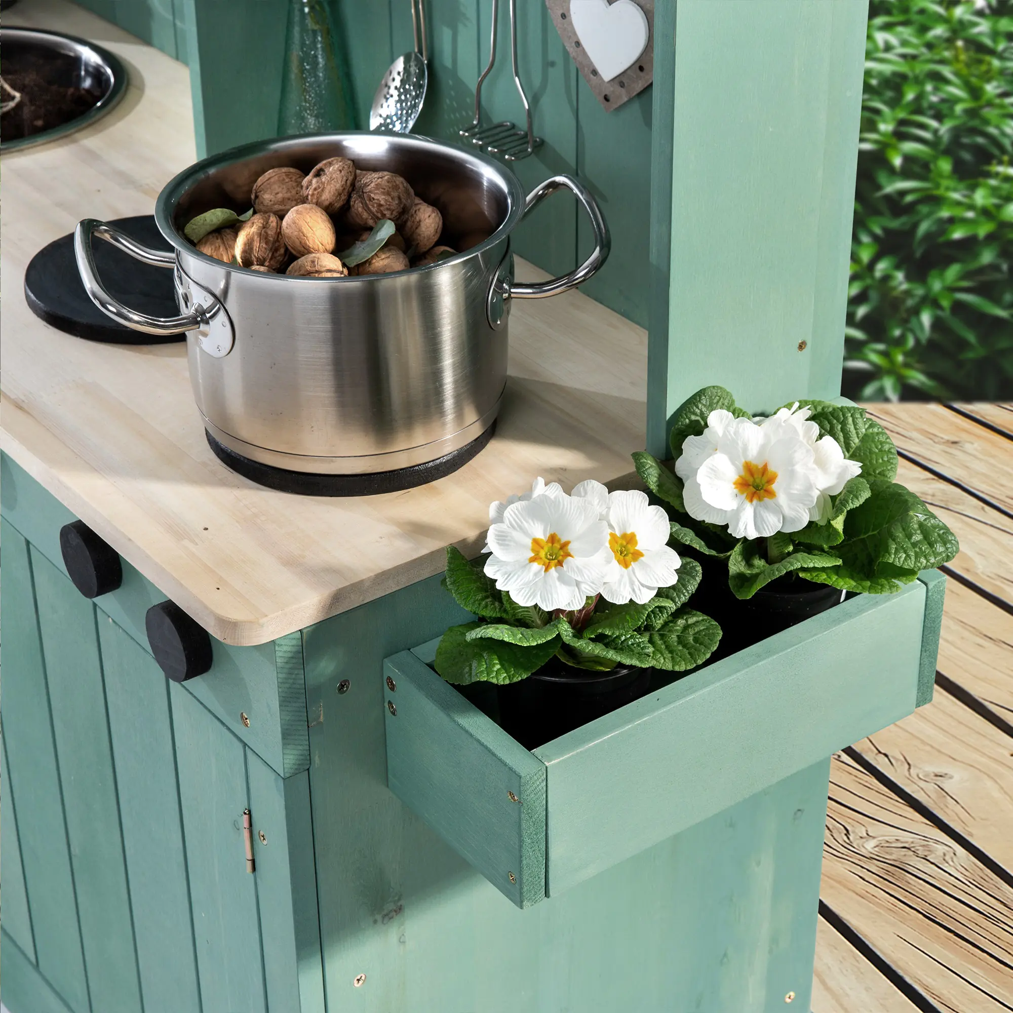 Muddy Buddy Matschküche Explorer salbeigrün 102 x 40 x 105 cm