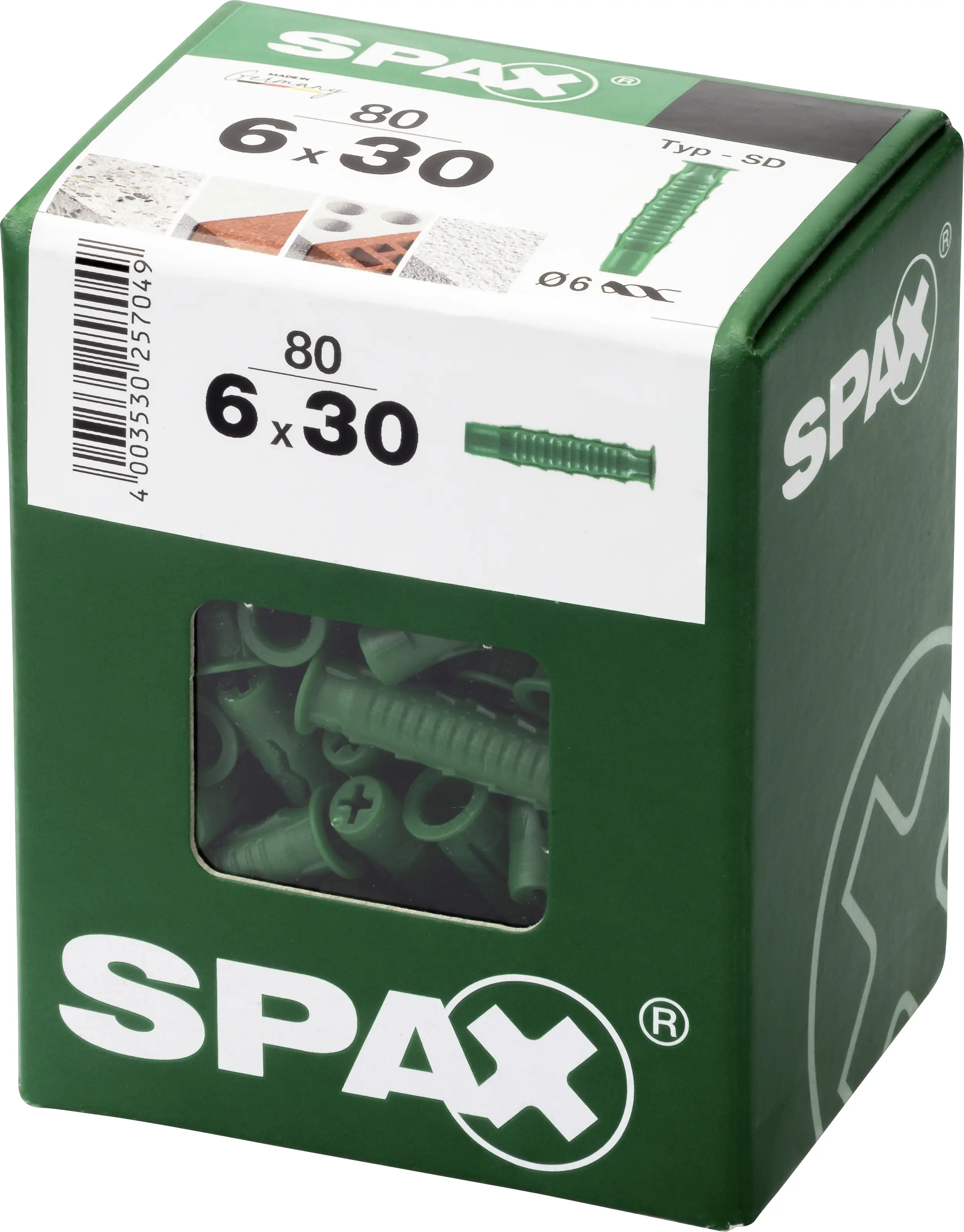 Spax Spreizdübel 6.0 x 30 mm - 80 Stück