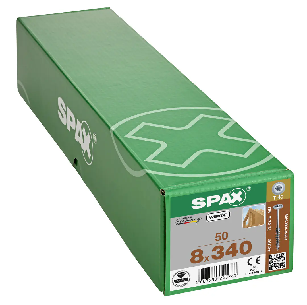 Spax Holzbauschrauben 8.0 x 340 mm TX 40 - 50 Stk.