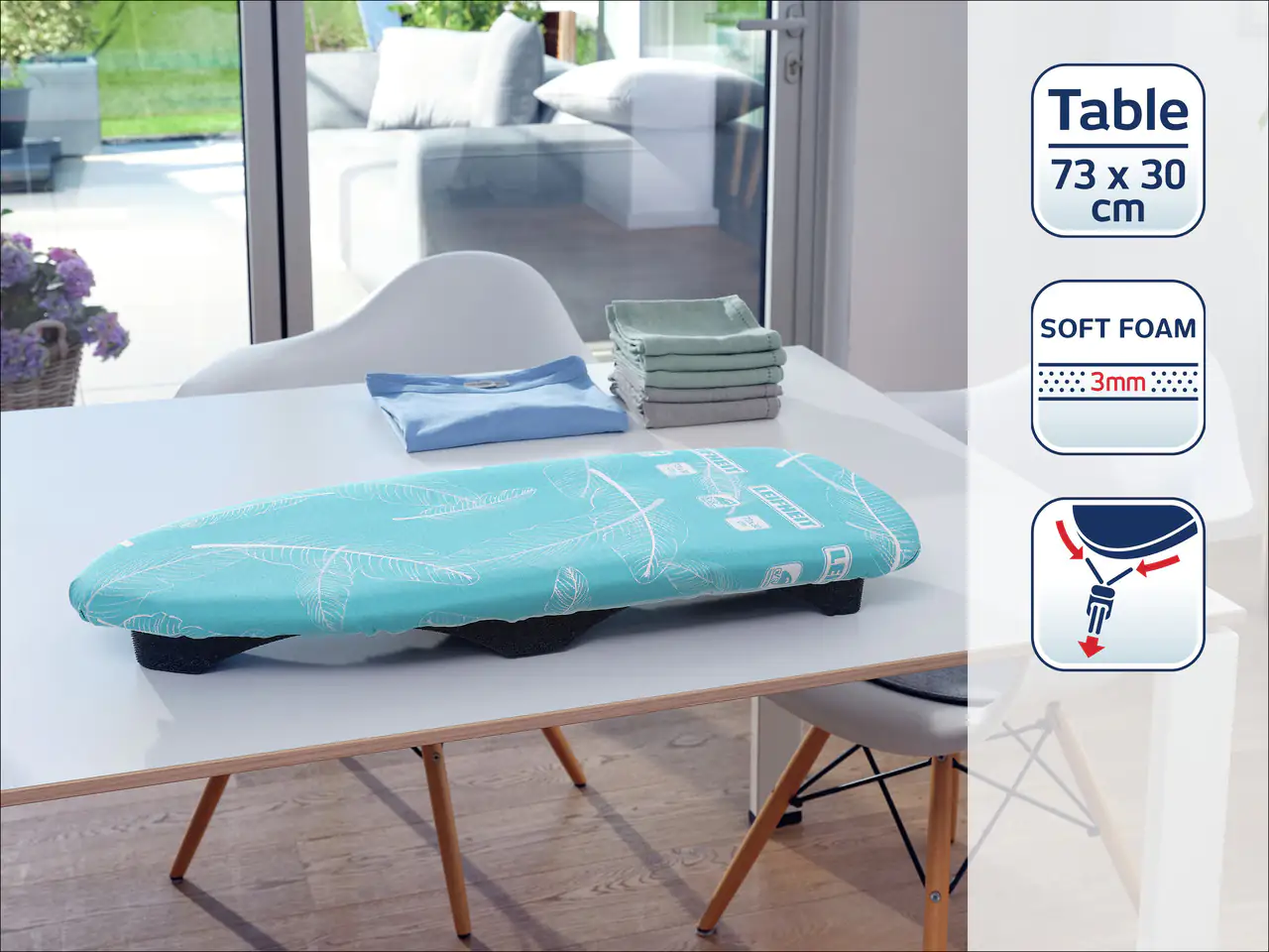 Leifheit Bügeltischbezug Air Board Thermo Reflect Table max. 30 x 73 cm