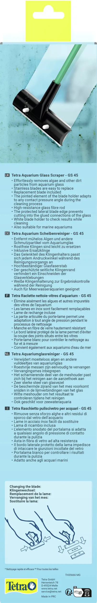 Tetra Aquarien-Scheibenreiniger GS 45