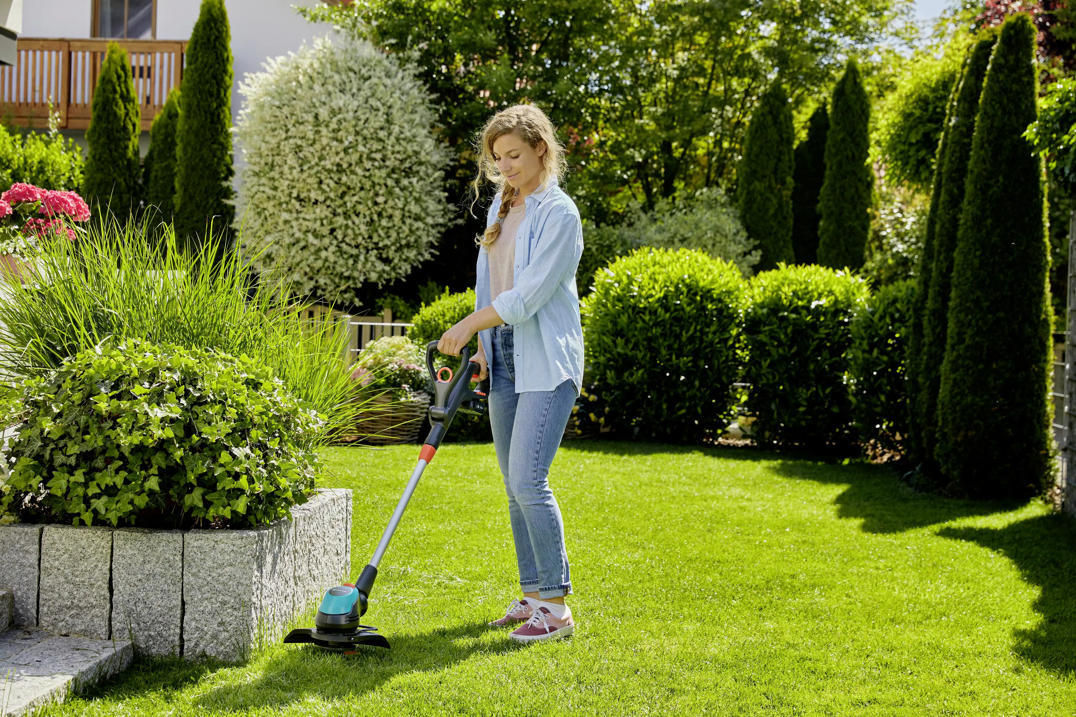 Gardena Akku Trimmer EasyCut 23/18V P4A solo ohne Akku und Ladegerät