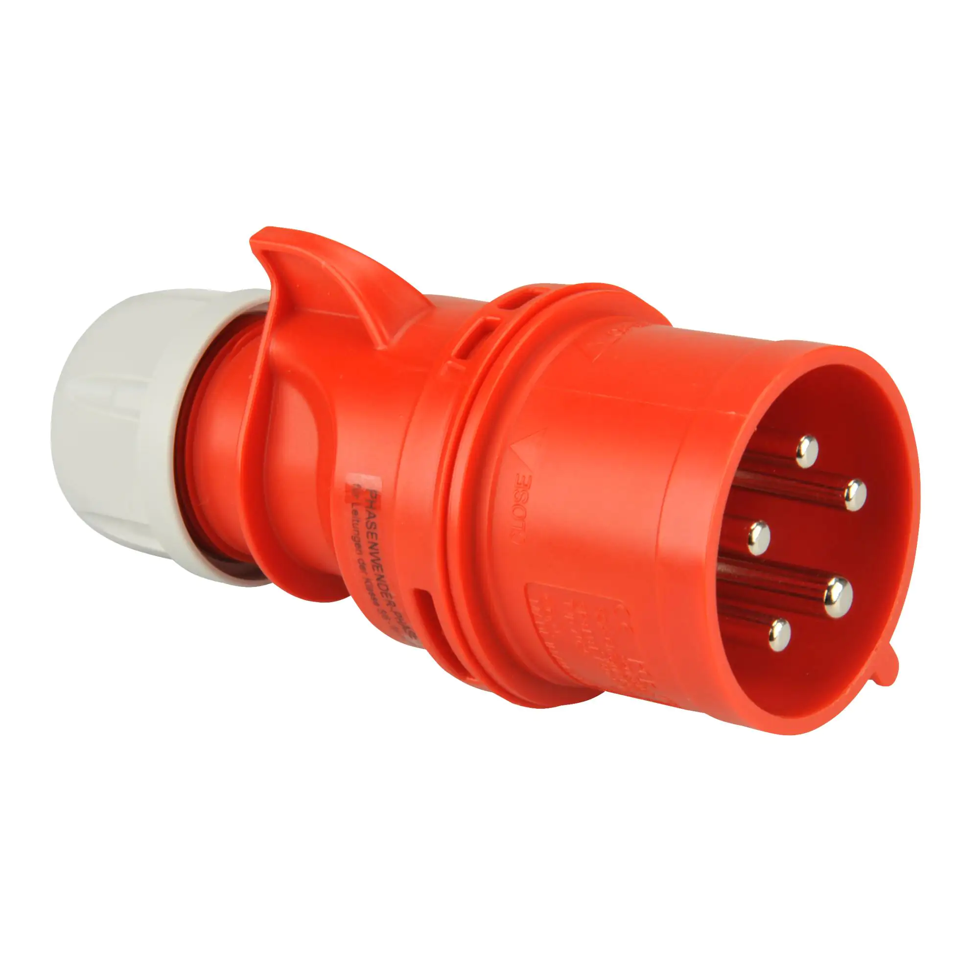 PCE CEE-Stecker 5-polig 32A Phasenwender rot