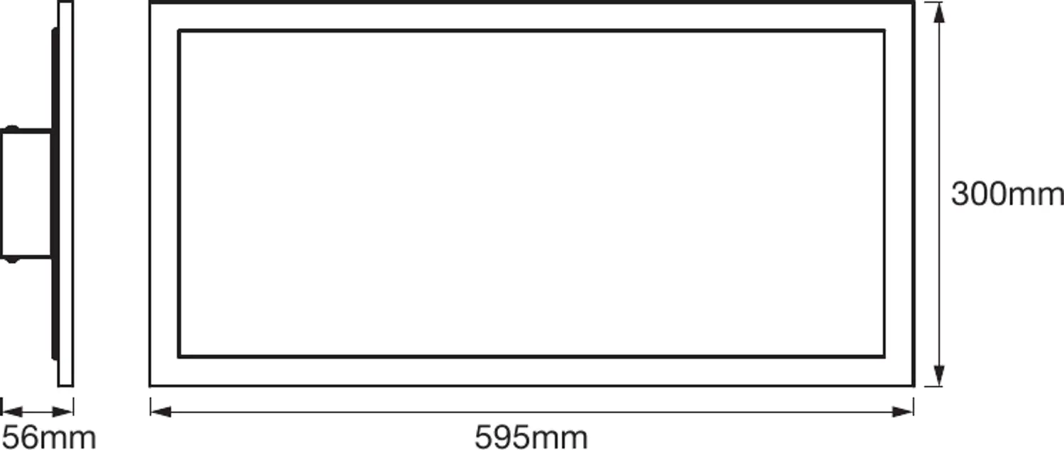 Ledvance LED Panel Planon Smart+ WiFi 59,5 x 30 cm weiß