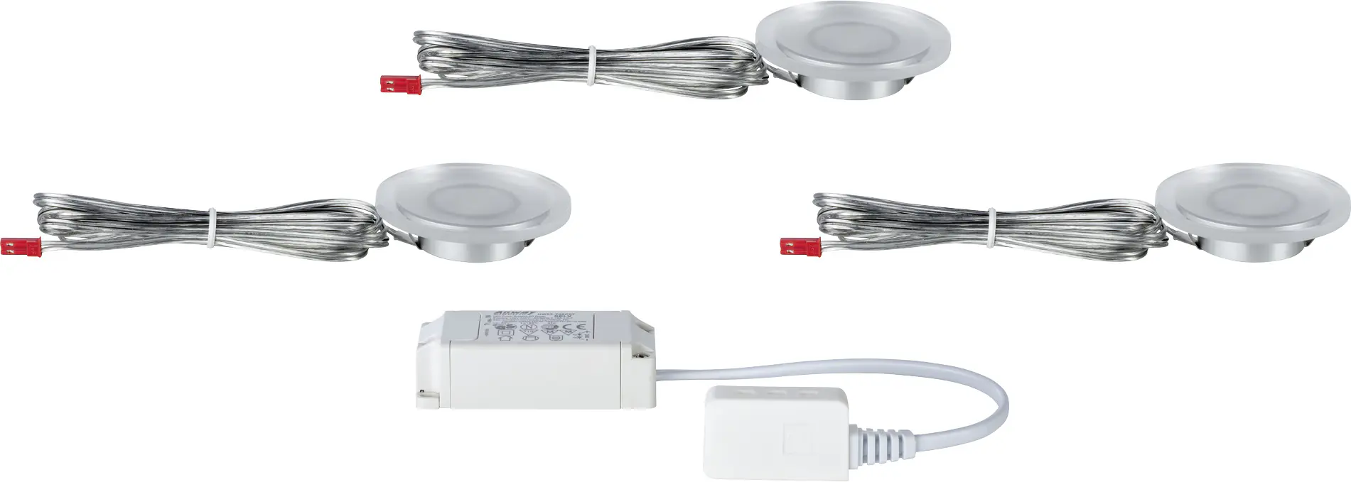 Paulmann LED Möbel Einbauleuchte Whirl Mini 3er-Set LED-Modul 2,4 W