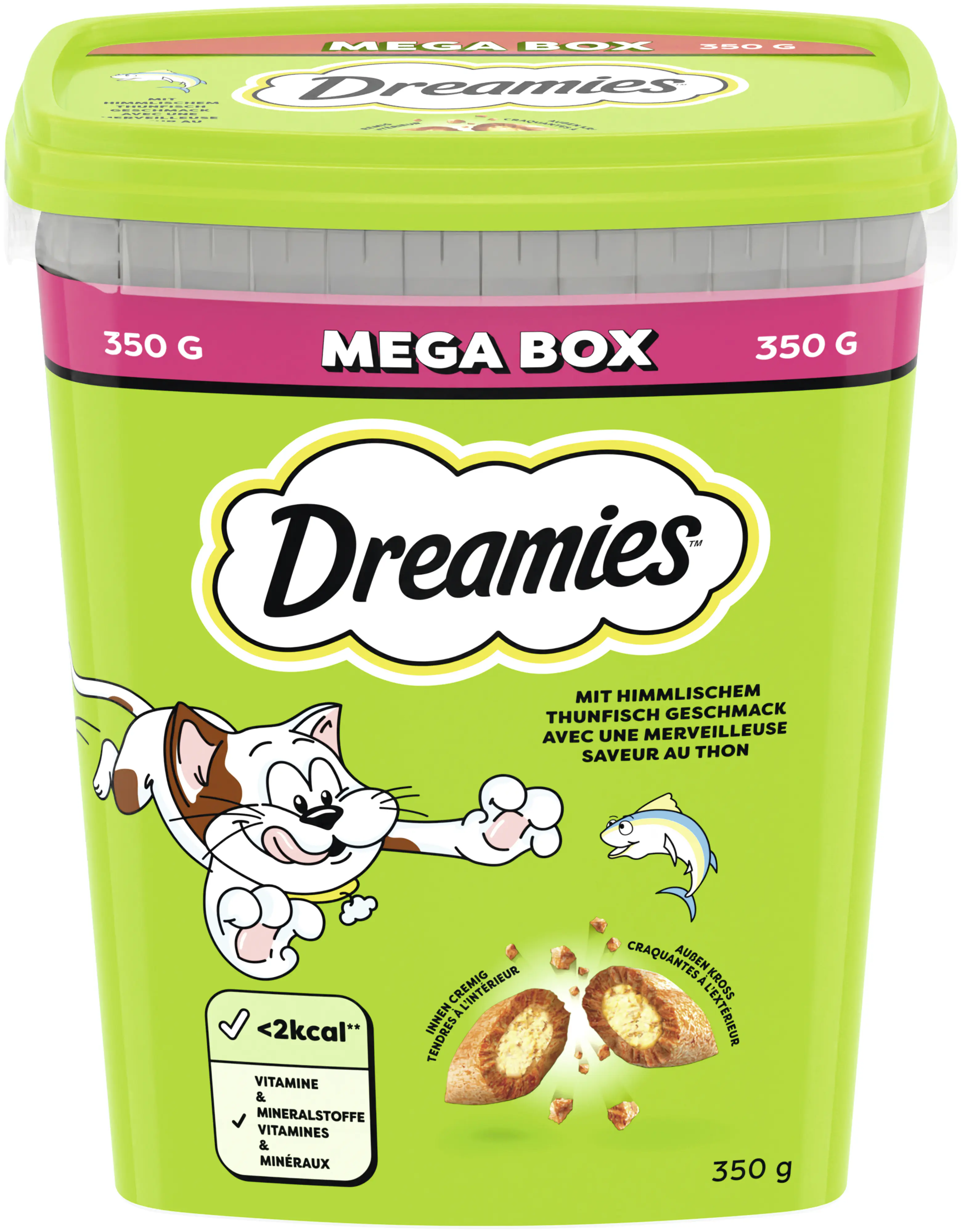 Dreamies Katzen Leckerli 350 g Box Thunfisch