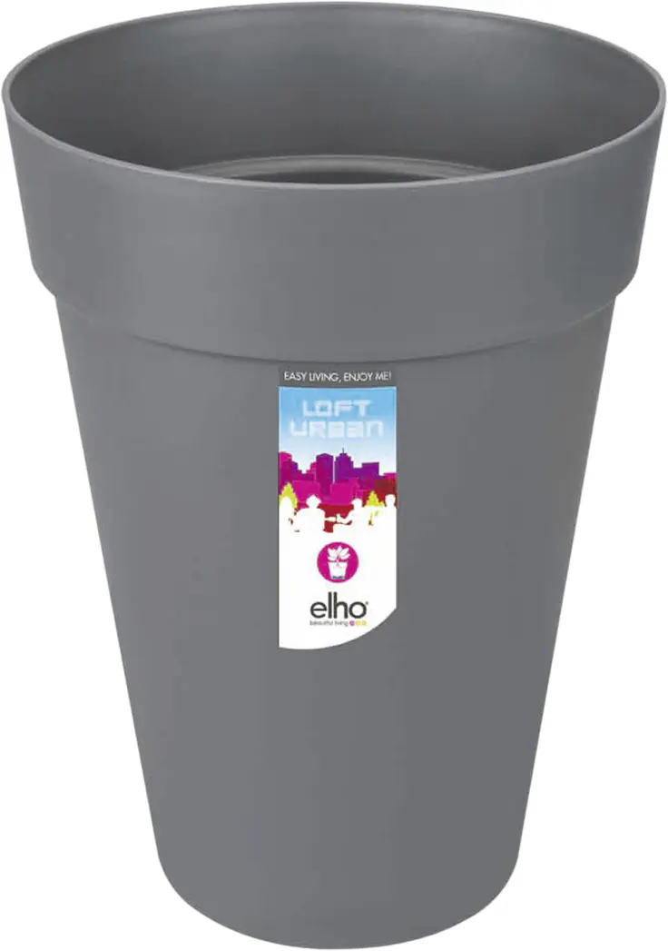 Elho Pflanztopf Loft Urban Ø 35 x 46 cm anthrazit