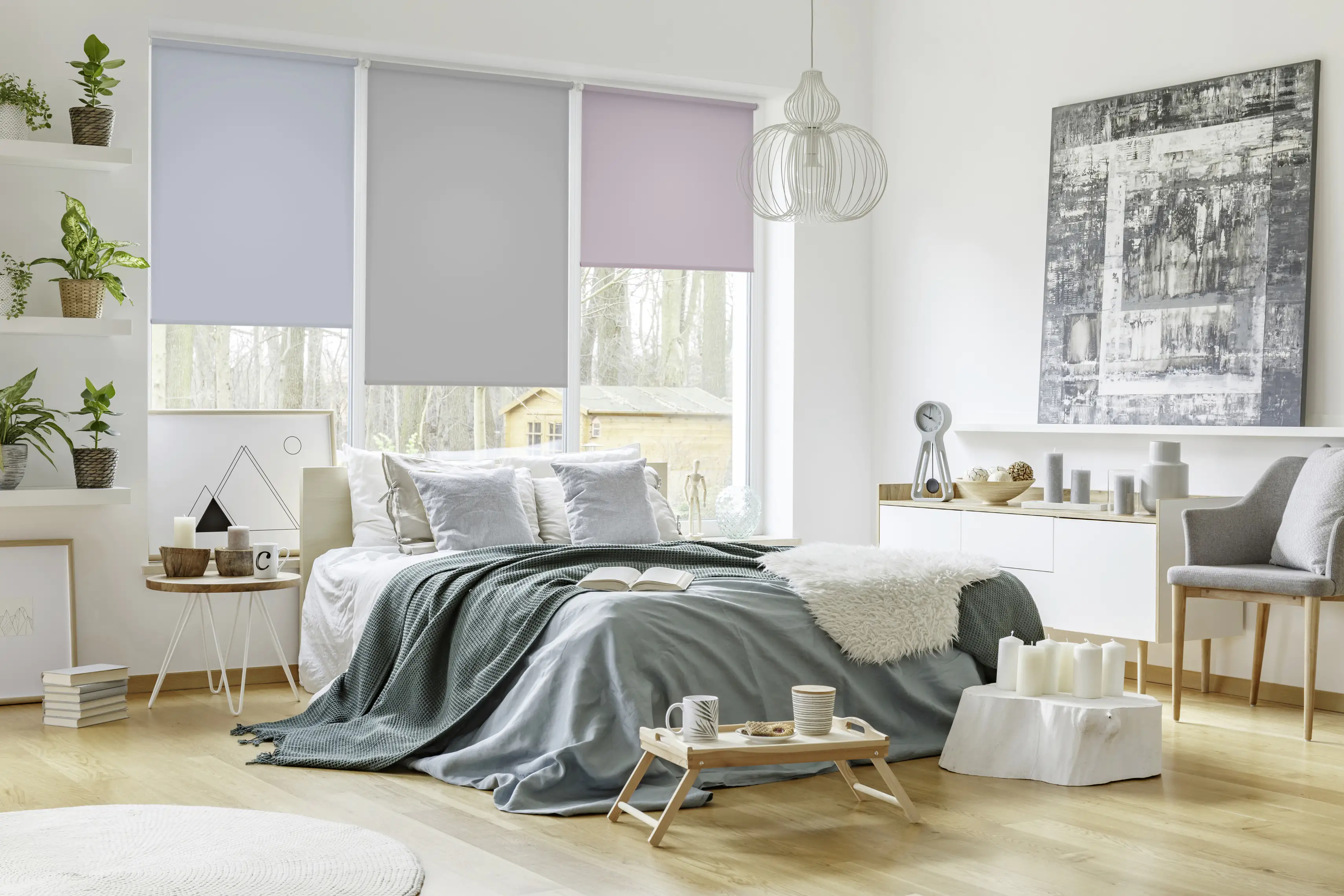 Gardinia EasyFix Rollo steingrau 60 x 150 cm