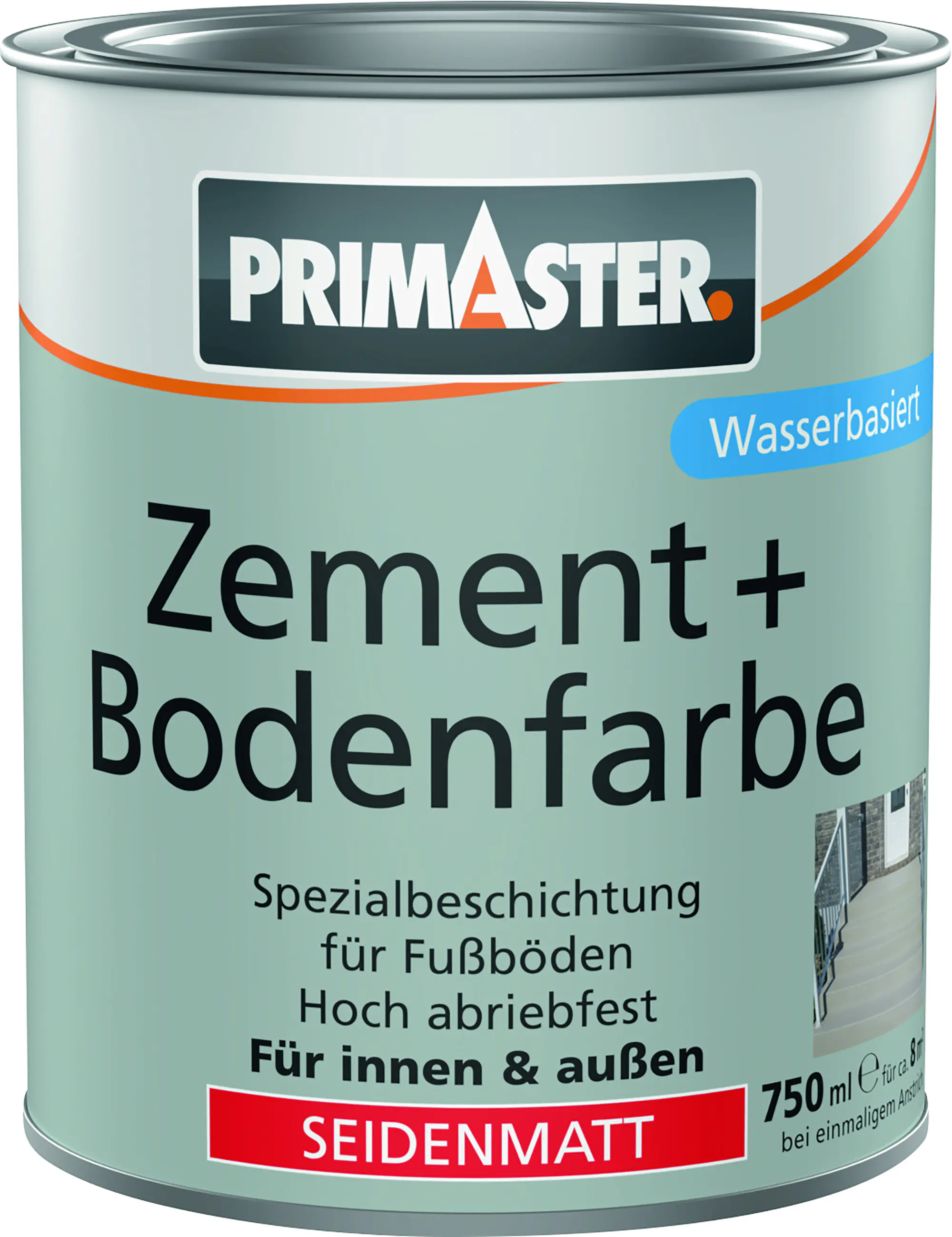Primaster  Zement und Bodenfarbe 750 ml kieselgrau
