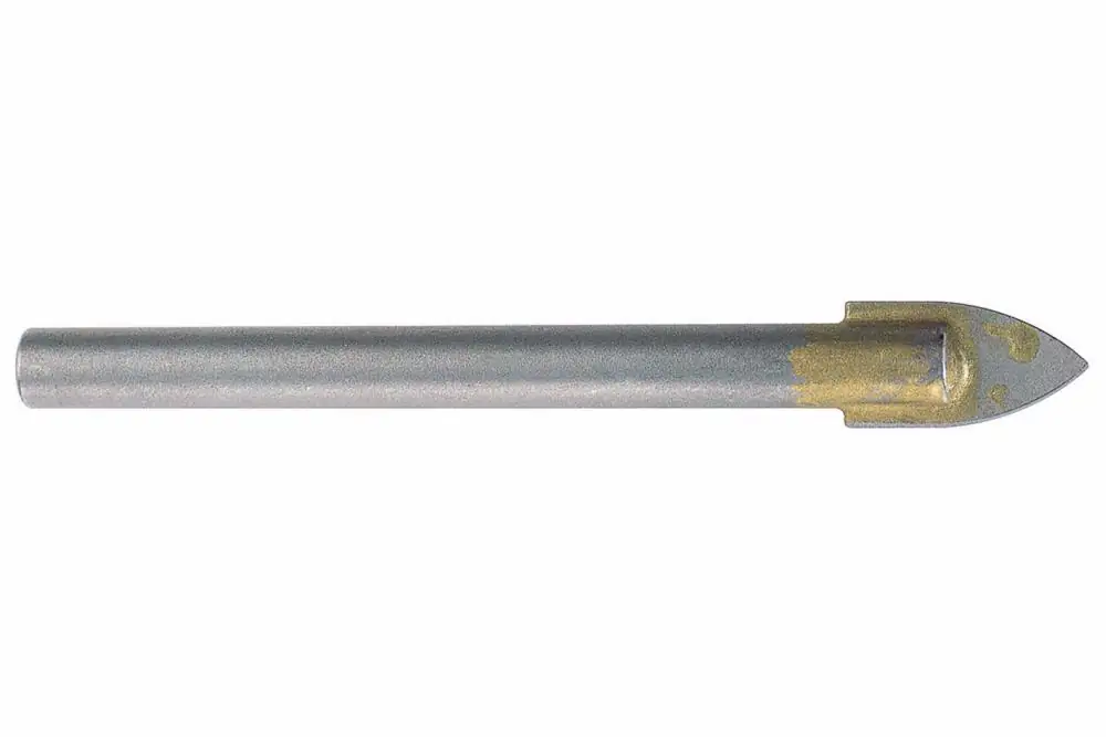 Wolfcraft Fliesen- und Glasbohrer Ø 8 mm Hartmetall für Fliesen/Glas Rundschaft