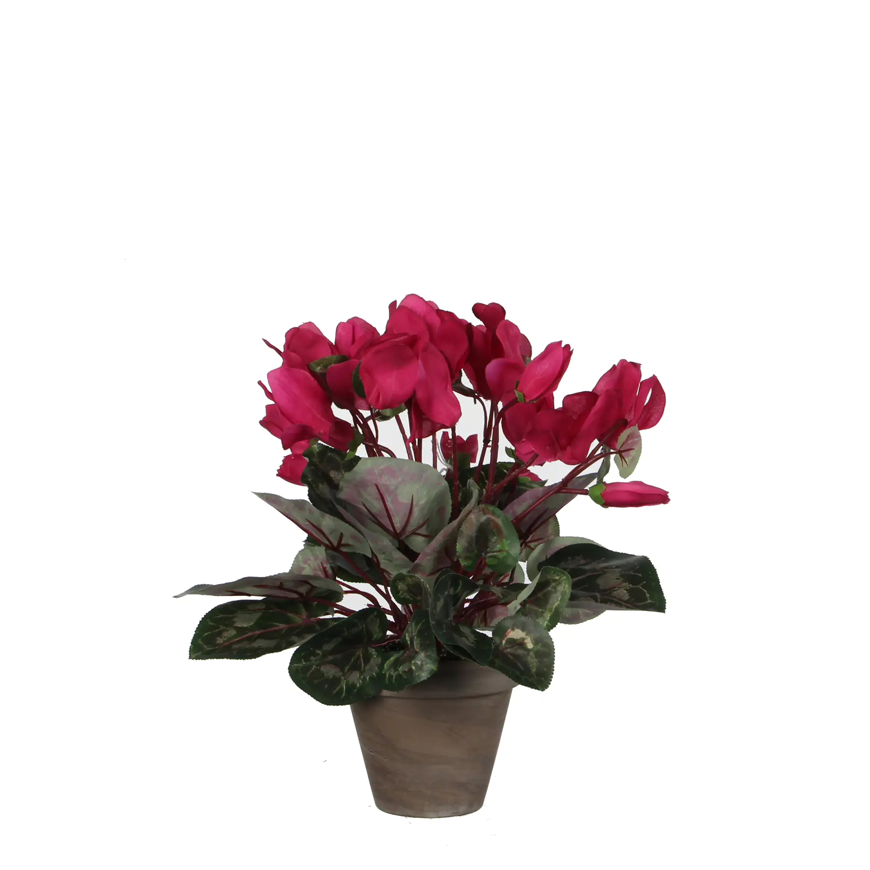 Mica Kunstpflanze Zyklamen dunkelrosa im Topf 11,5 x 30 x 30 cm
