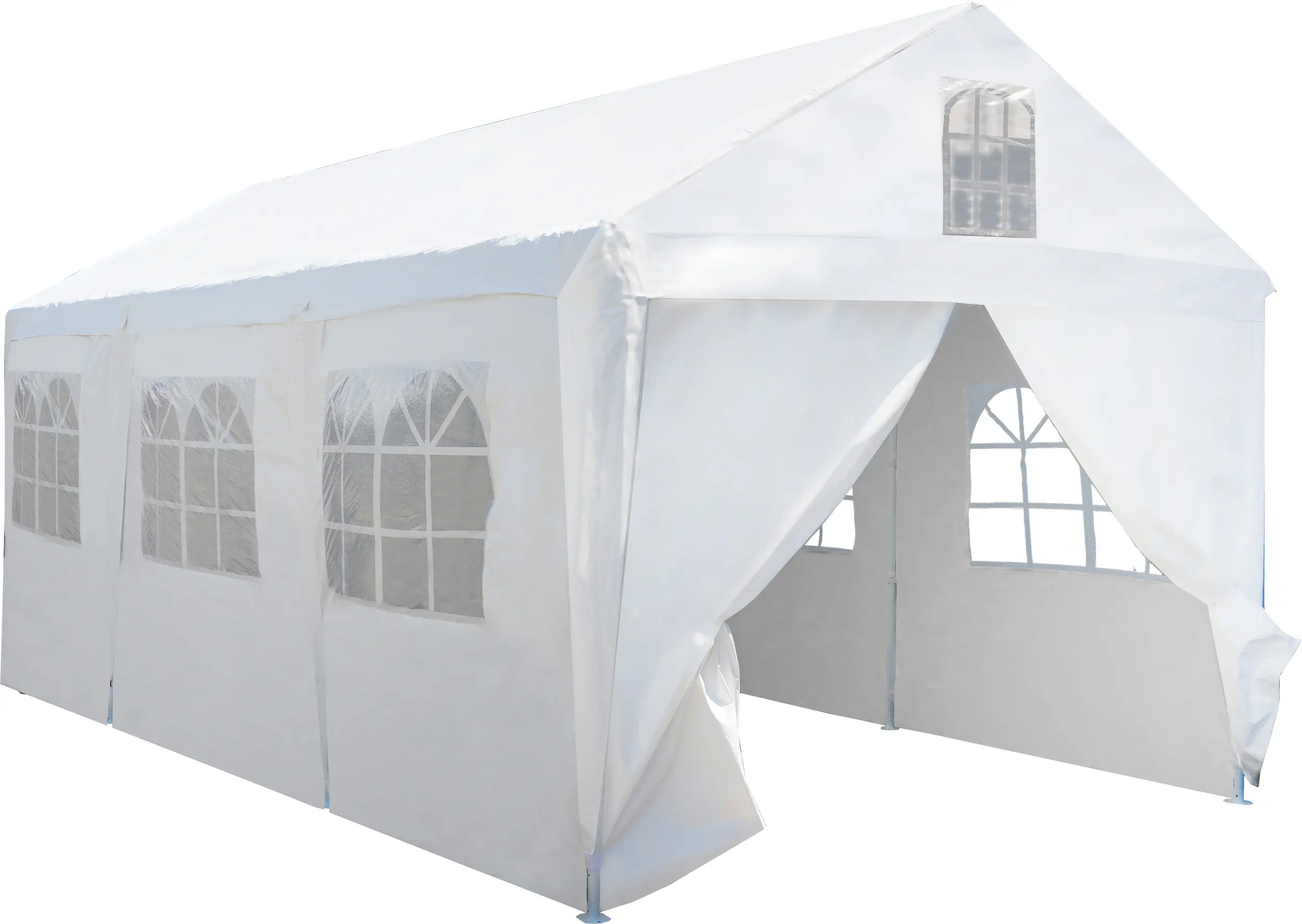 TrendLine Seitenteile für Großraumzelt 300 x 600 cm weiß 6 Stück