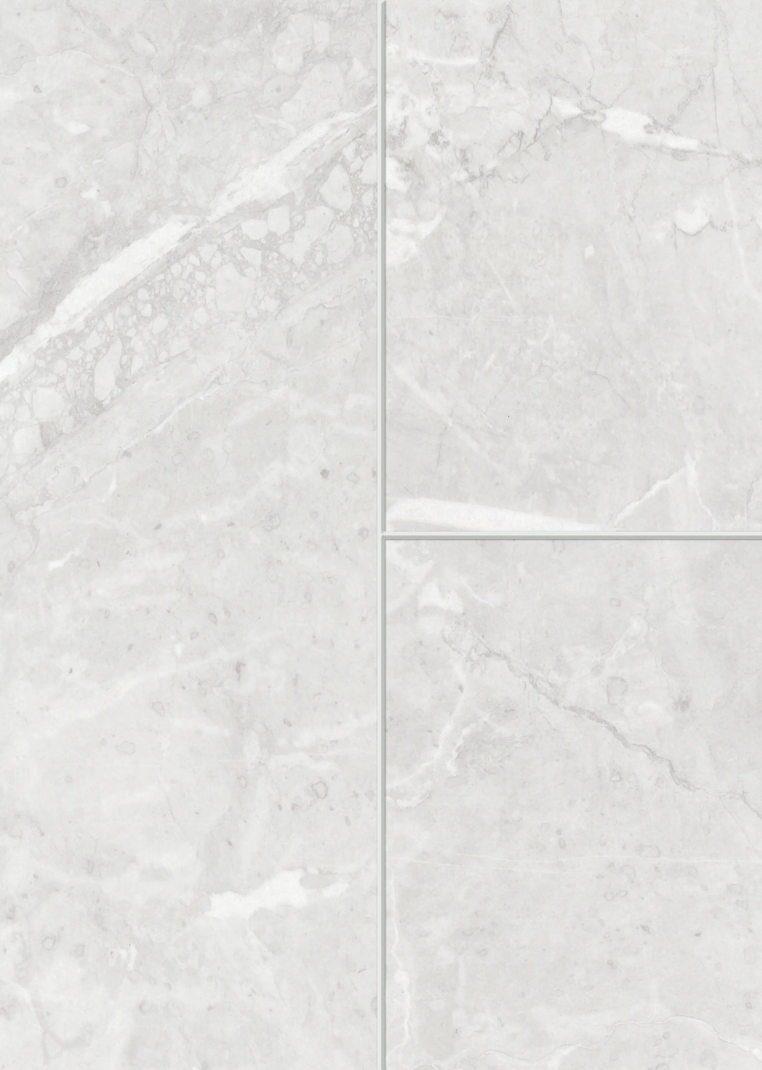 Classen Visiogrande Laminat Fliese Megaloc Aquaprotect 60,4 x 28 cm Granit weiß