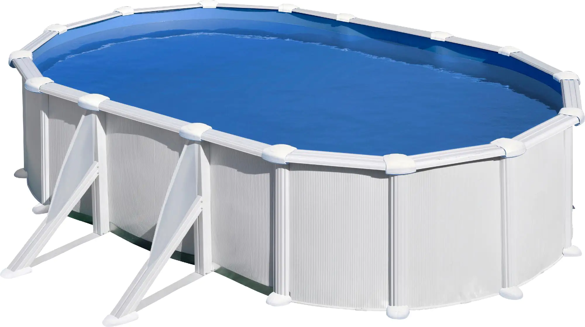 Gre Stahlwandpool Atlantis oval 500 x 300 x 132 cm, weiß