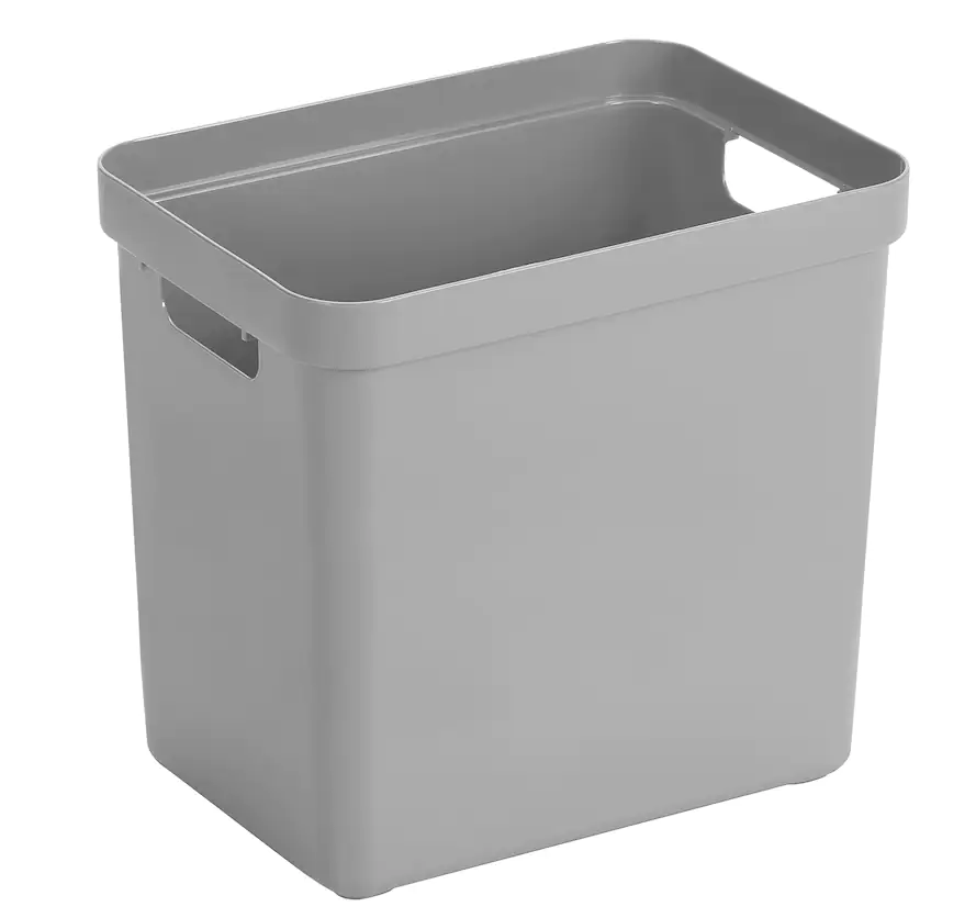 Sunware Aufbewahrungsbox Sigma Home mit Griffen 35 x 25 cm 25 L hellgrau