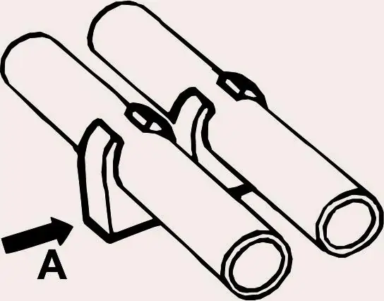 Cornat Rohrclip doppelt 15 mm / 25er Pack