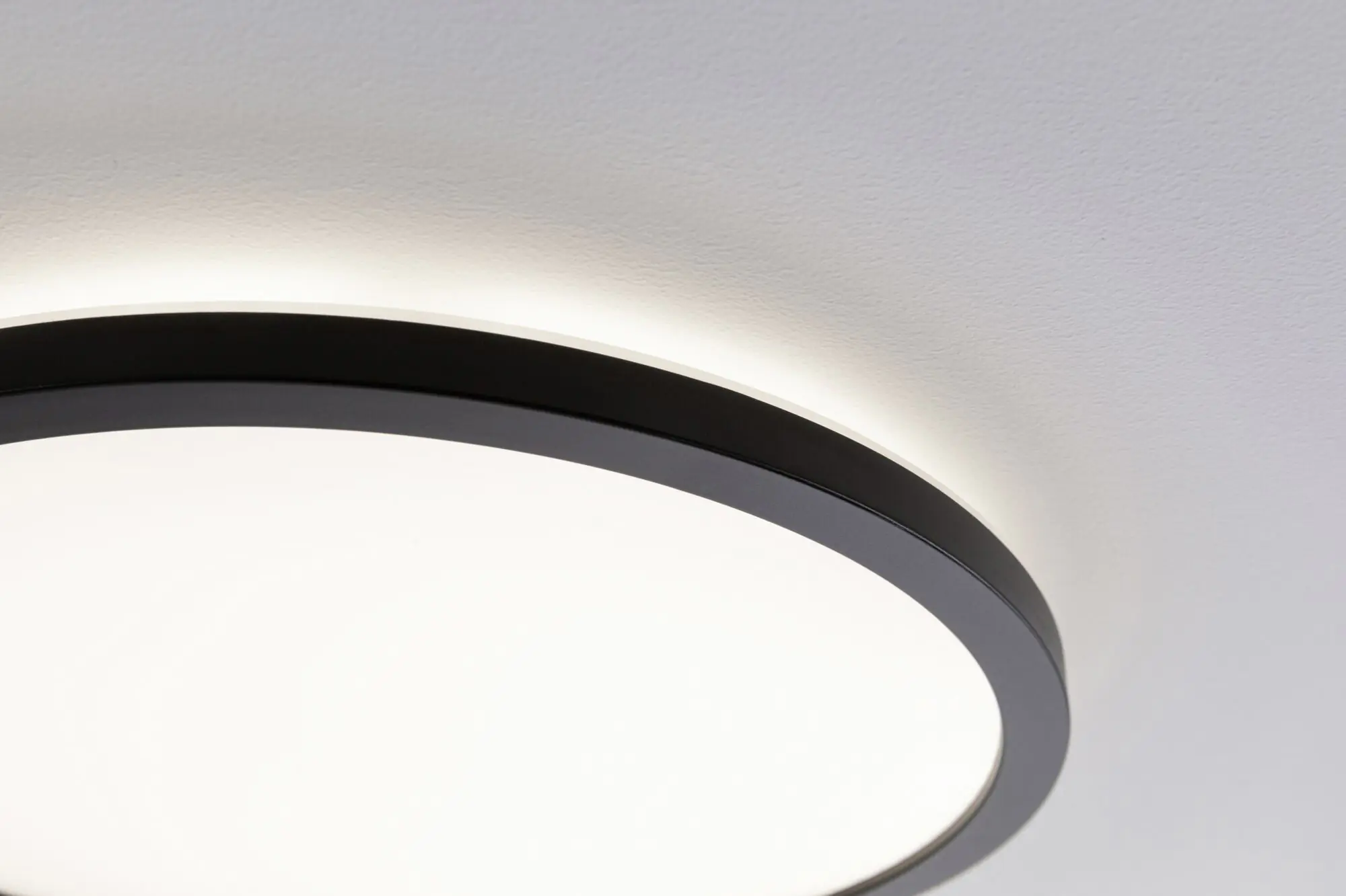 Paulmann LED Panel Atria Shine schwarz Ø 19 cm warmweiß