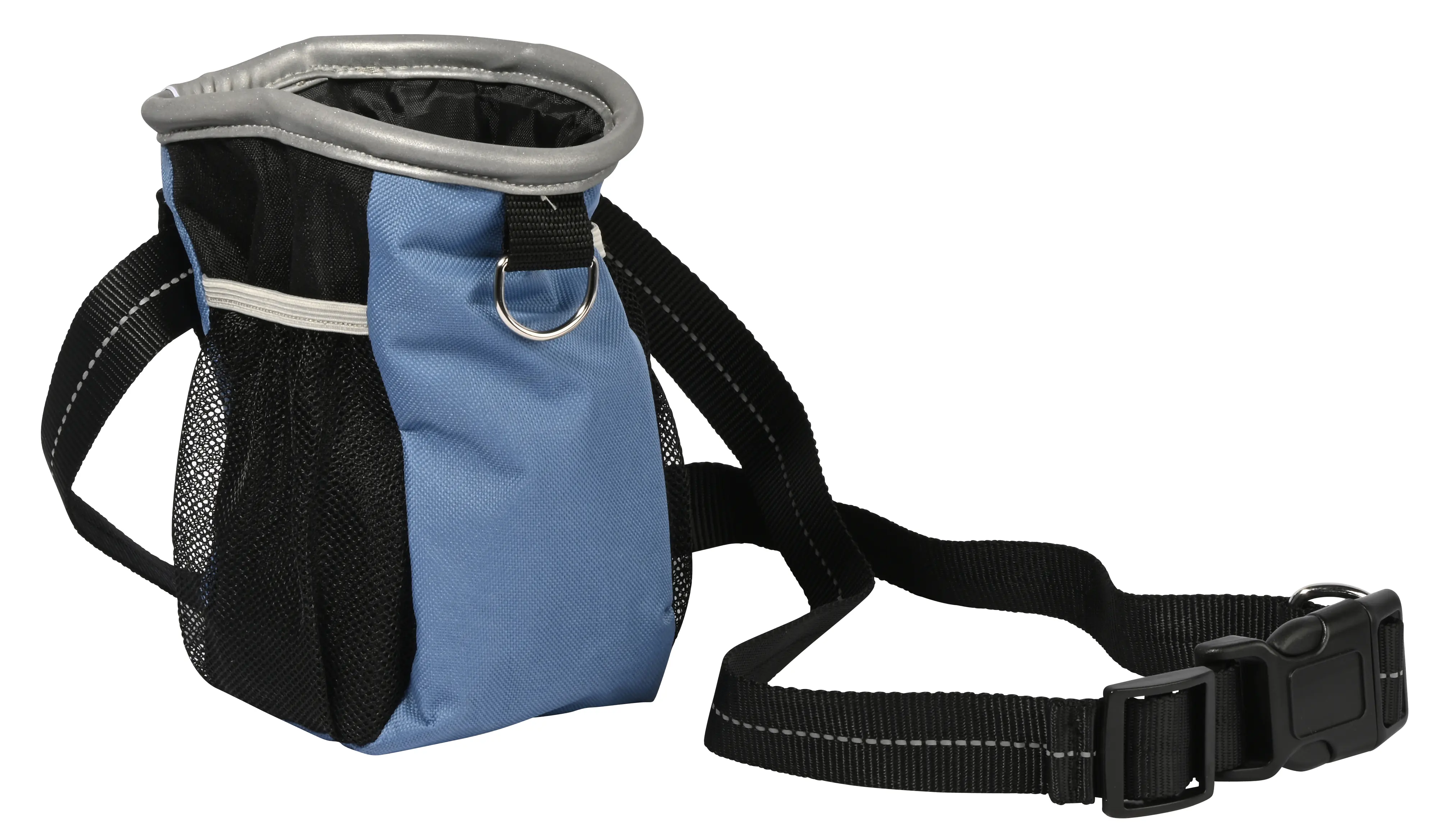 Dobar Snacktasche mit verstellbarem Gurt  12 x 12 x 19 cm blau/ schwarz
