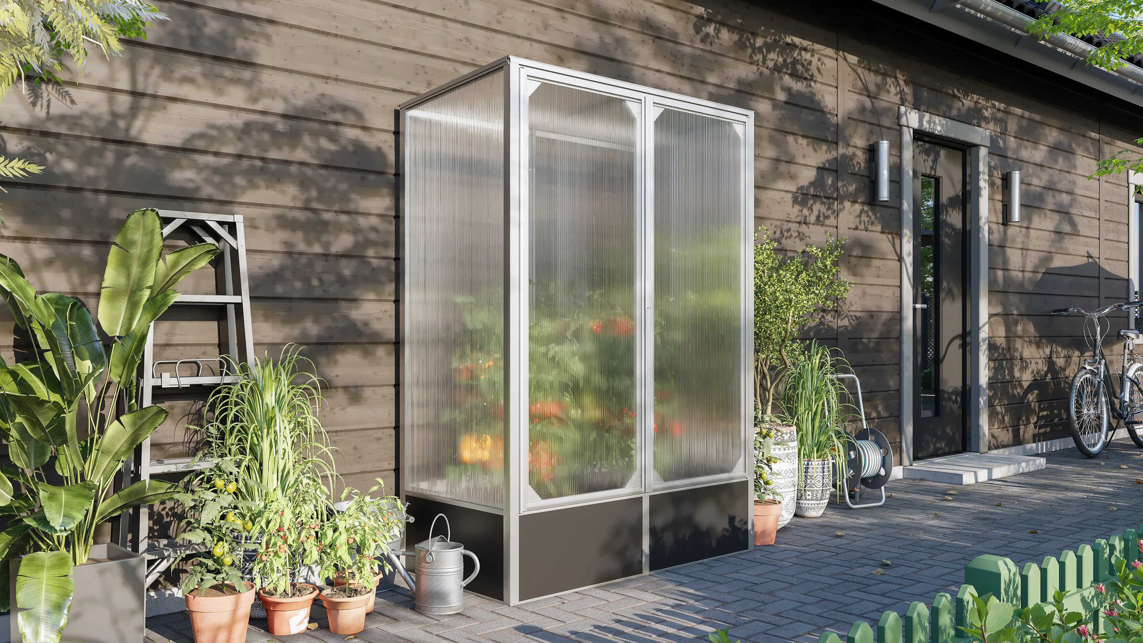 Vitavia Tomatenhaus-Set Napoli 900 HKP 4 mm alu 131 x 68 cm