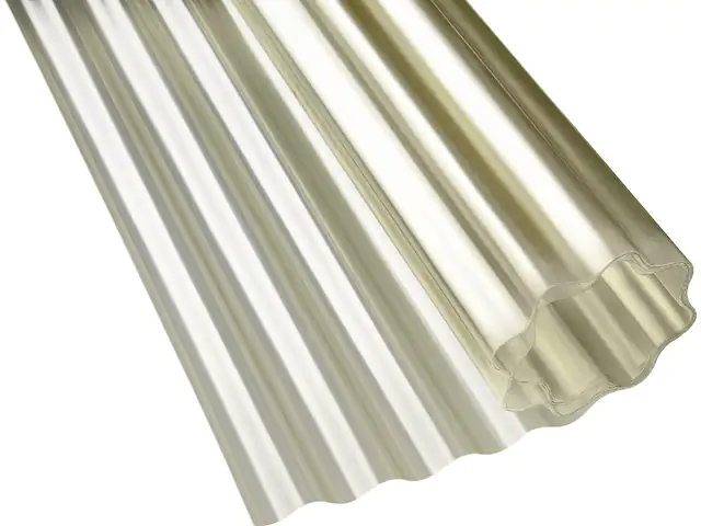 Gutta Polyester-Wellbahn Sinus 76/18 Meterware 250 cm natur