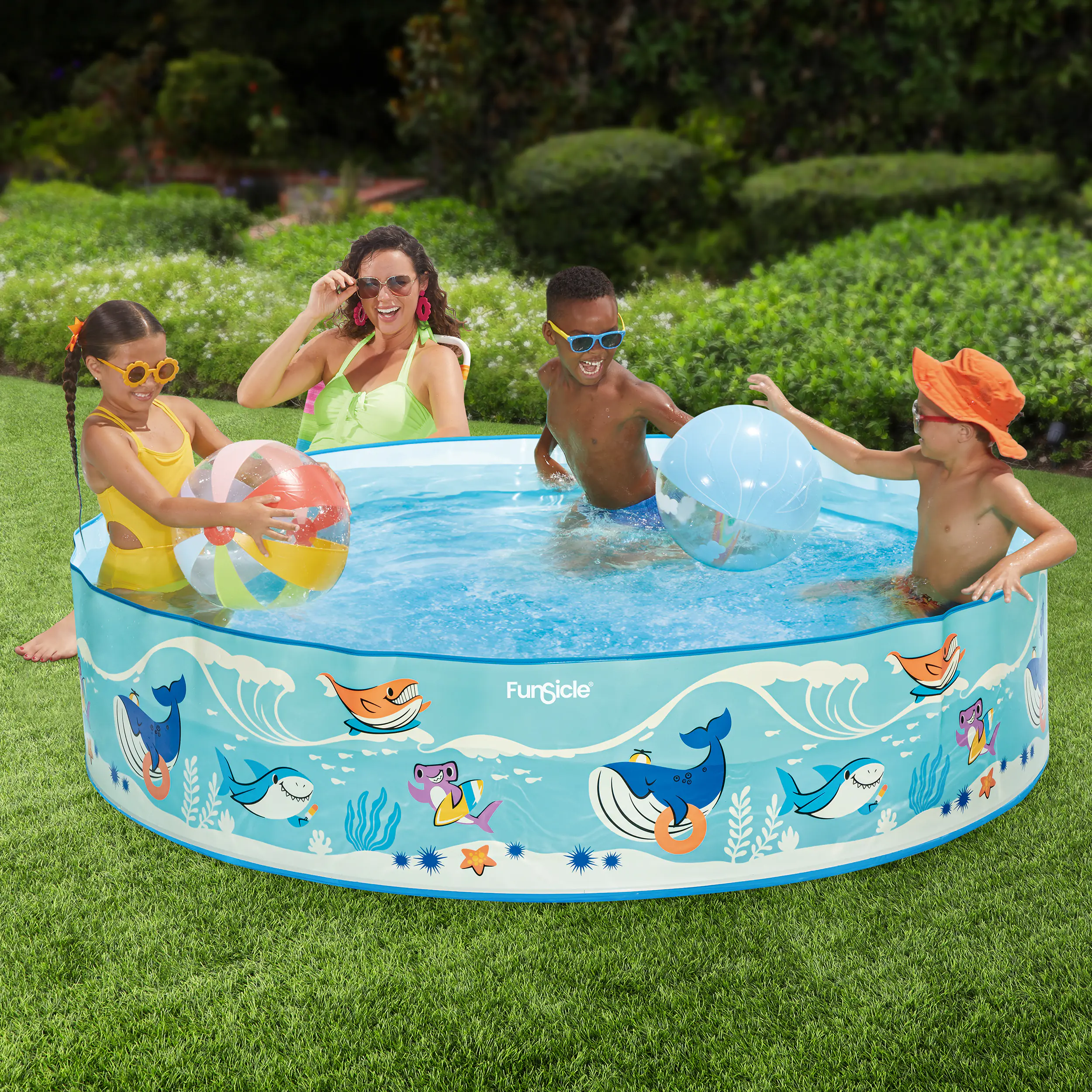 Funsicle Kids Pool Ocean, 183x38cm